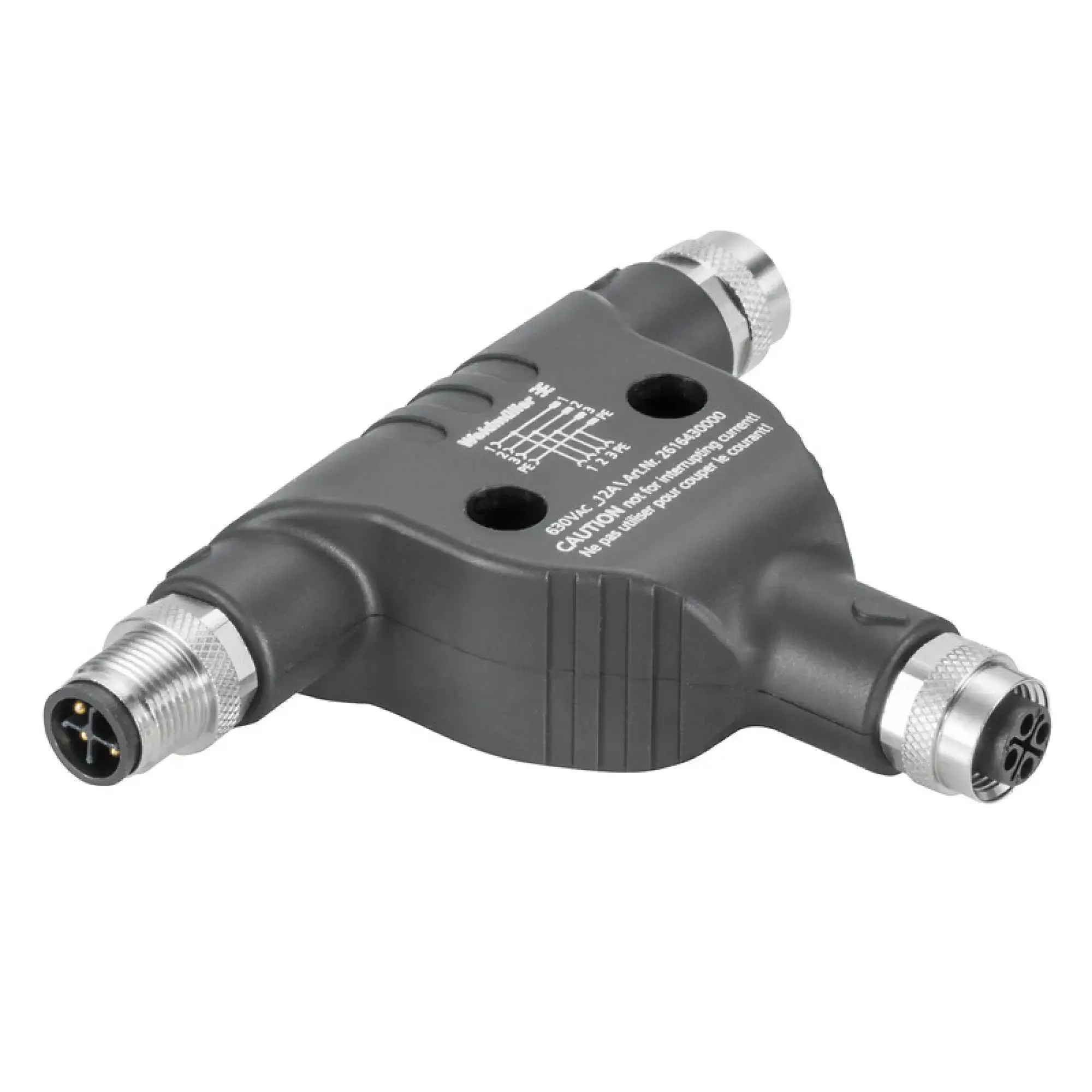 Weidmüller 2616500000 Sensor-actuator adaptor, Number of poles: 5, Coding: K-coded SAI-T-M12-K (img_001)