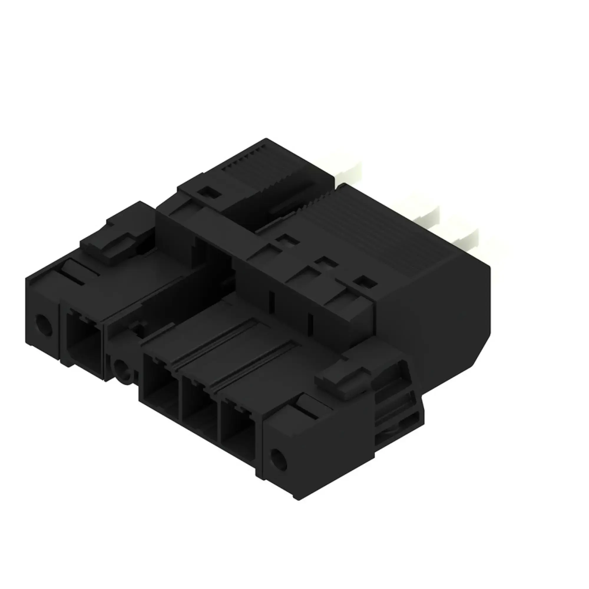 Weidmüller 2630570000 PCB connector (wire connection), 800 V, Pitch in mm: 7.62, Number of poles: 4, PUSH IN with actuator, Tension-clamp connection, Box (img_001)