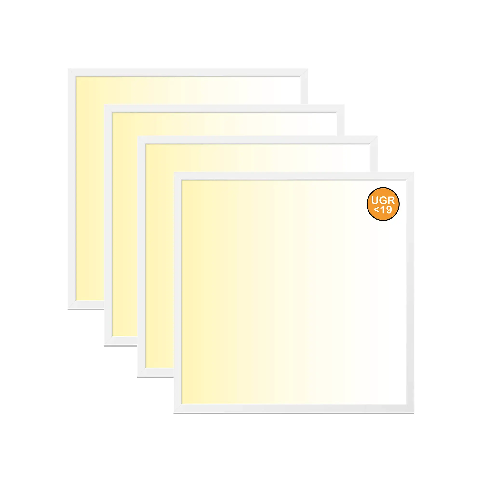 WSU Lights WS000001527-4 4-pack LED Panel, 62x62, warm white 3000K, 40W, 4400lm, UGR