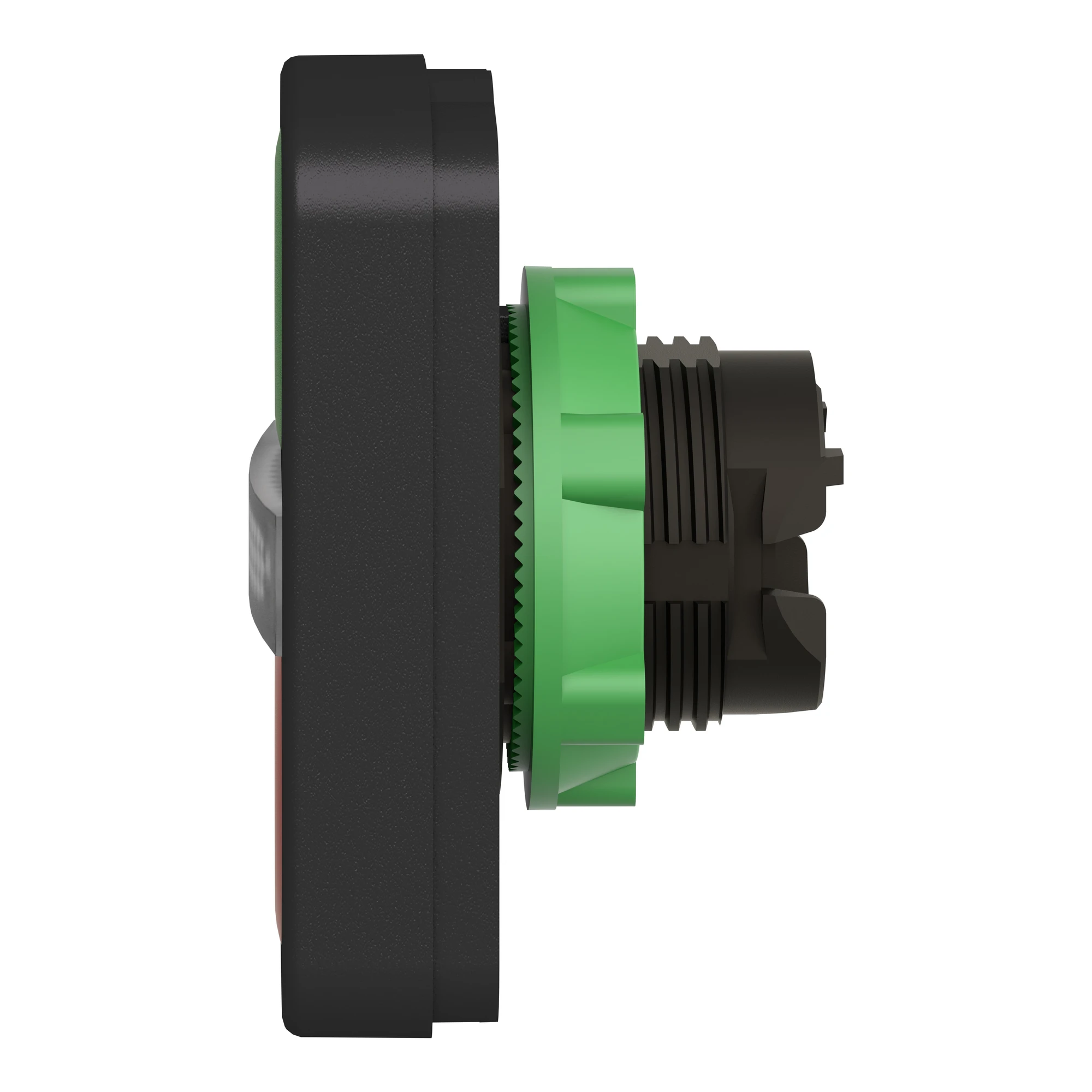 Schneider Electric ZB5AW7A3740 Double pushbutton, front element, Harmony XB5, plastic, 22mm, green, red, unlabelled, illuminated (img_007)