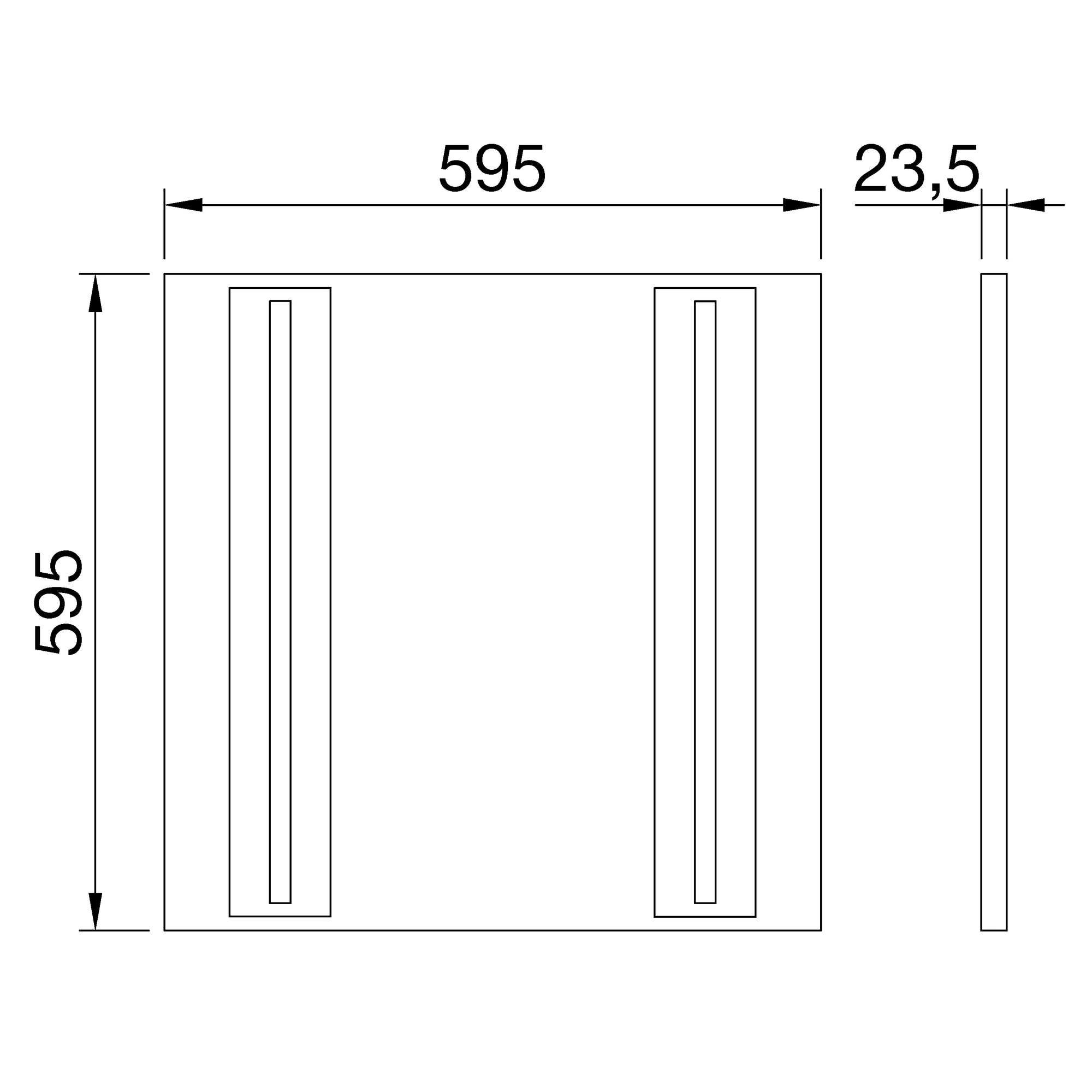 GEWISS GWF1811ML940 VISIO 16 Panel Leuchte 600 x 600 4000K CRI90 DALI-steuerbar UGR16 (img_002)