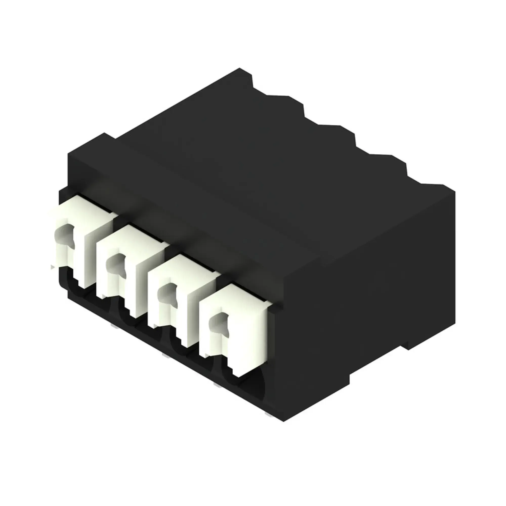 Weidmüller 1473510000 PCB terminal, 160 V, 17.5 A, Pitch in mm: 3.50, 1.5 mm², Number of poles: 4, PUSH IN with actuator, SMD solder connection, 90°, Tape (img_001) Weidmüller 1473510000 PCB terminal, 160 V, 17.5 A, Pitch in mm: 3.50, 1.5 mm², Number of poles: 4, PUSH IN with actuator, SMD solder connection, 90°, Tape (img_001)