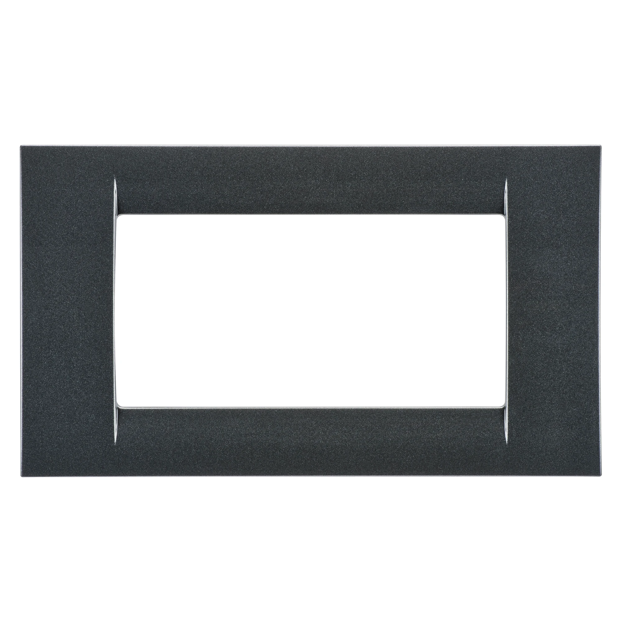 GEWISS GW22294 VIRNA PLATE - IN TECHNOPOLYMER GLOSS FINISHING - 4 GANG - METALLIC SLATE - SYSTEM (img_001) GEWISS GW22294 VIRNA PLATE - IN TECHNOPOLYMER GLOSS FINISHING - 4 GANG - METALLIC SLATE - SYSTEM (img_001)