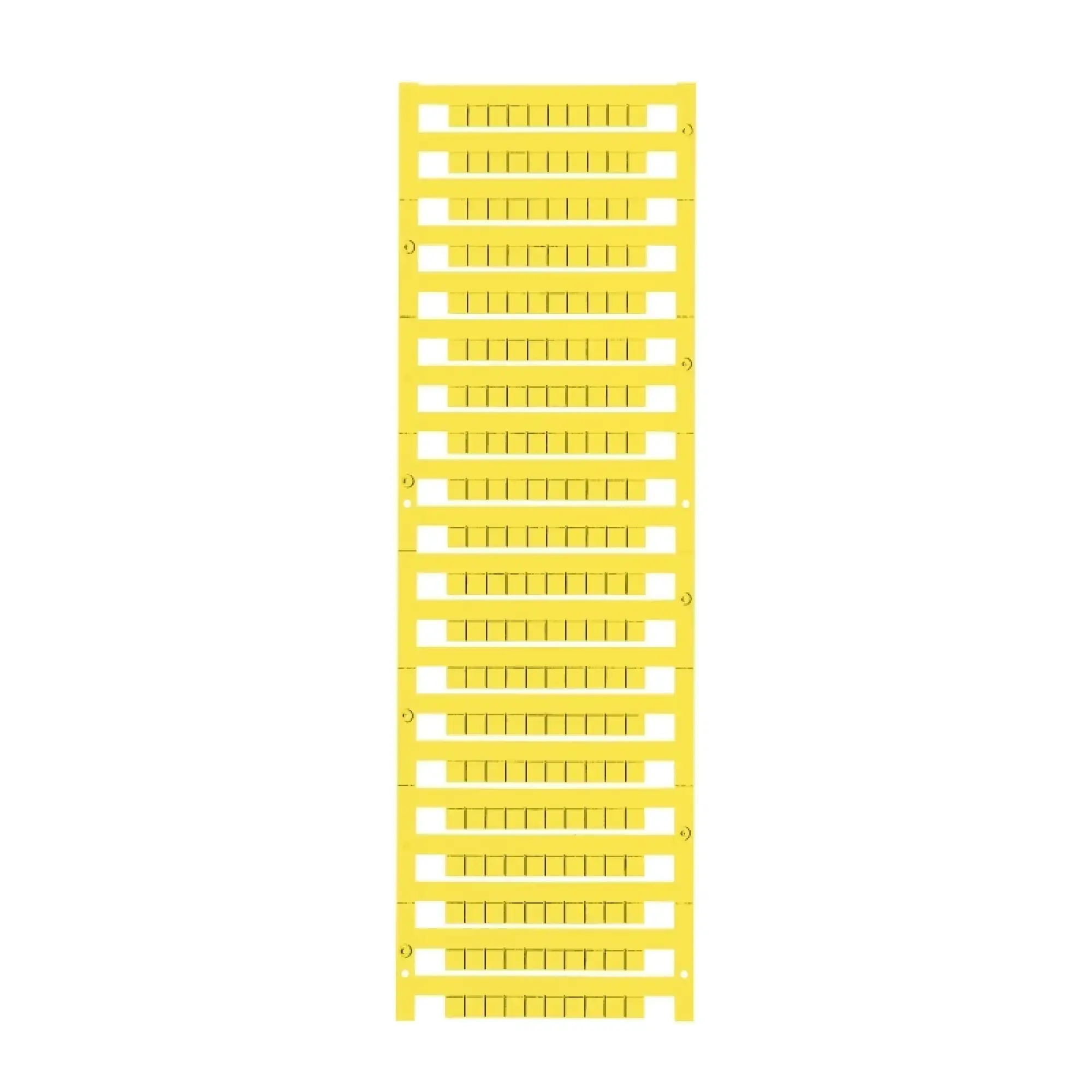 Weidmüller 1609801687 Terminal marking, yellow, Pitch in mm: 5.00, Printed characters: neutral, horizontal and vertical, Width: 5 mm, Height: 5 mm (img_001) Weidmüller 1609801687 Terminal marking, yellow, Pitch in mm: 5.00, Printed characters: neutral, horizontal and vertical, Width: 5 mm, Height: 5 mm (img_001)