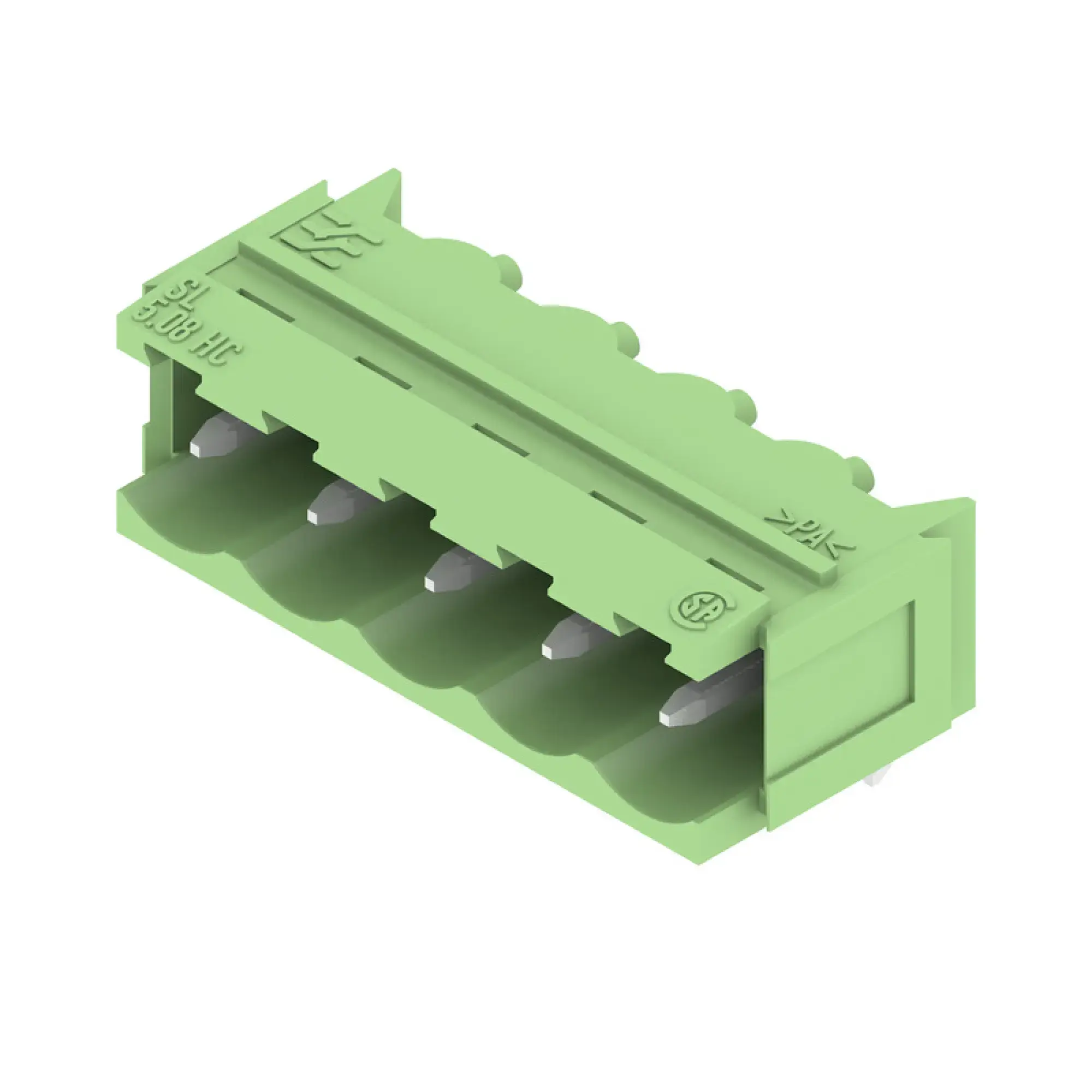 Weidmüller 1409290000 PCB connector (board connection), 320 V, 24 A, Pitch in mm: 5.08, Number of poles: 5, THT solder connection, Box (img_001)