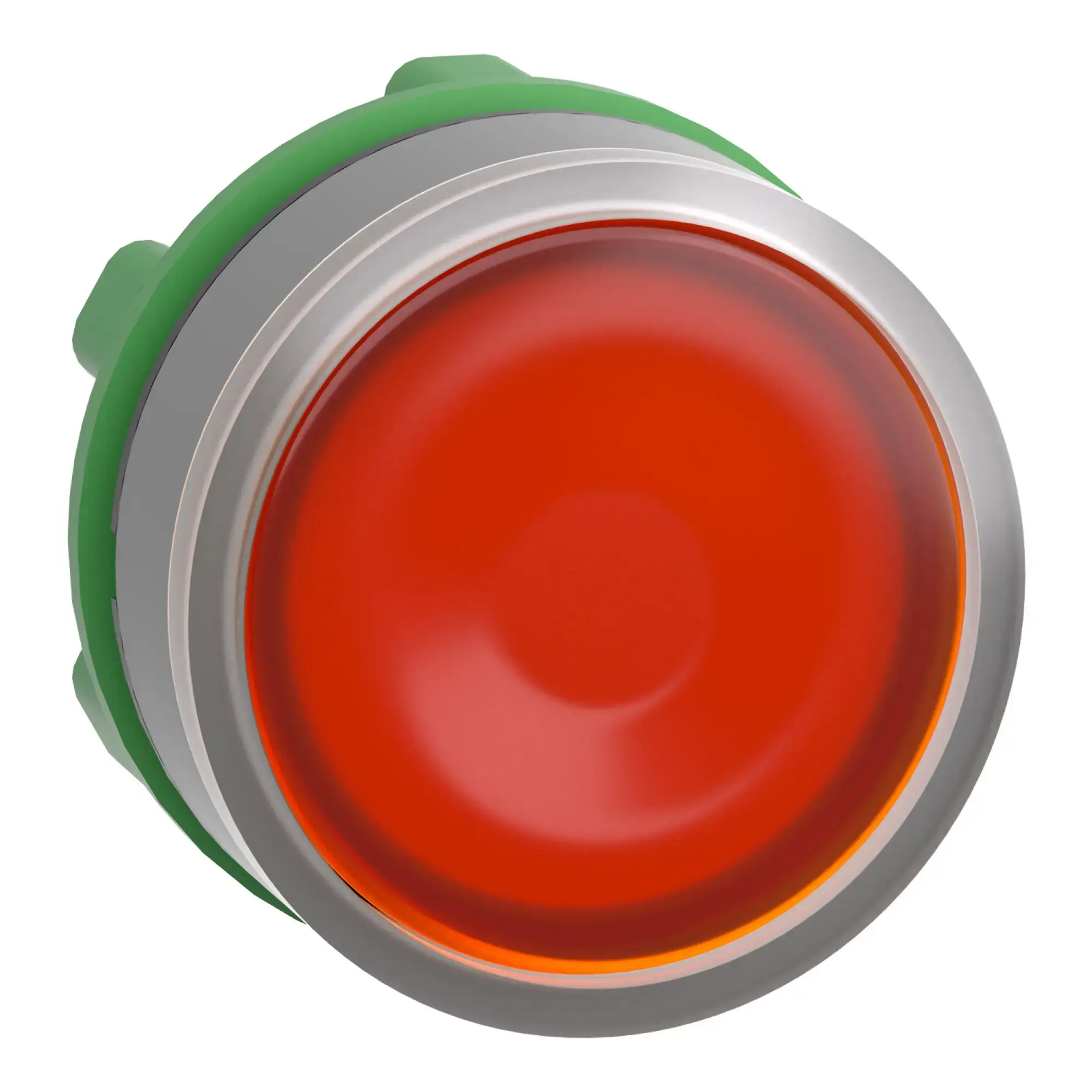 Schneider Electric ZB5AH083C0 Illuminated pushbutton, front element, Harmony XB5, plastic, 22mm, light gray, yellow, for universal LED, latching (img_008)