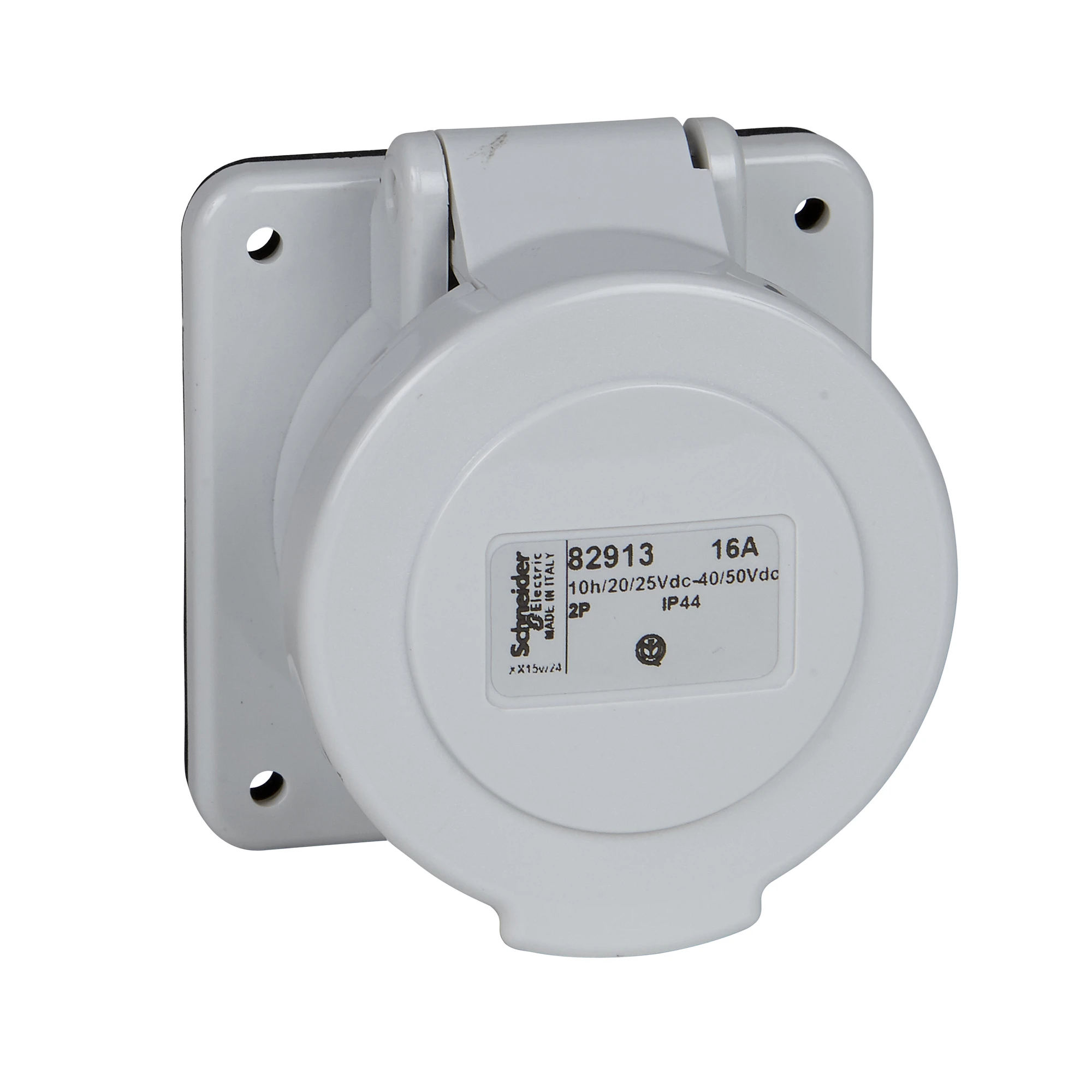 Schneider Electric 82918 Surface-mounted socket, 32A, 3p, 40-50 V AC, IP44 (img_001) Schneider Electric 82918 Surface-mounted socket, 32A, 3p, 40-50 V AC, IP44 (img_001)