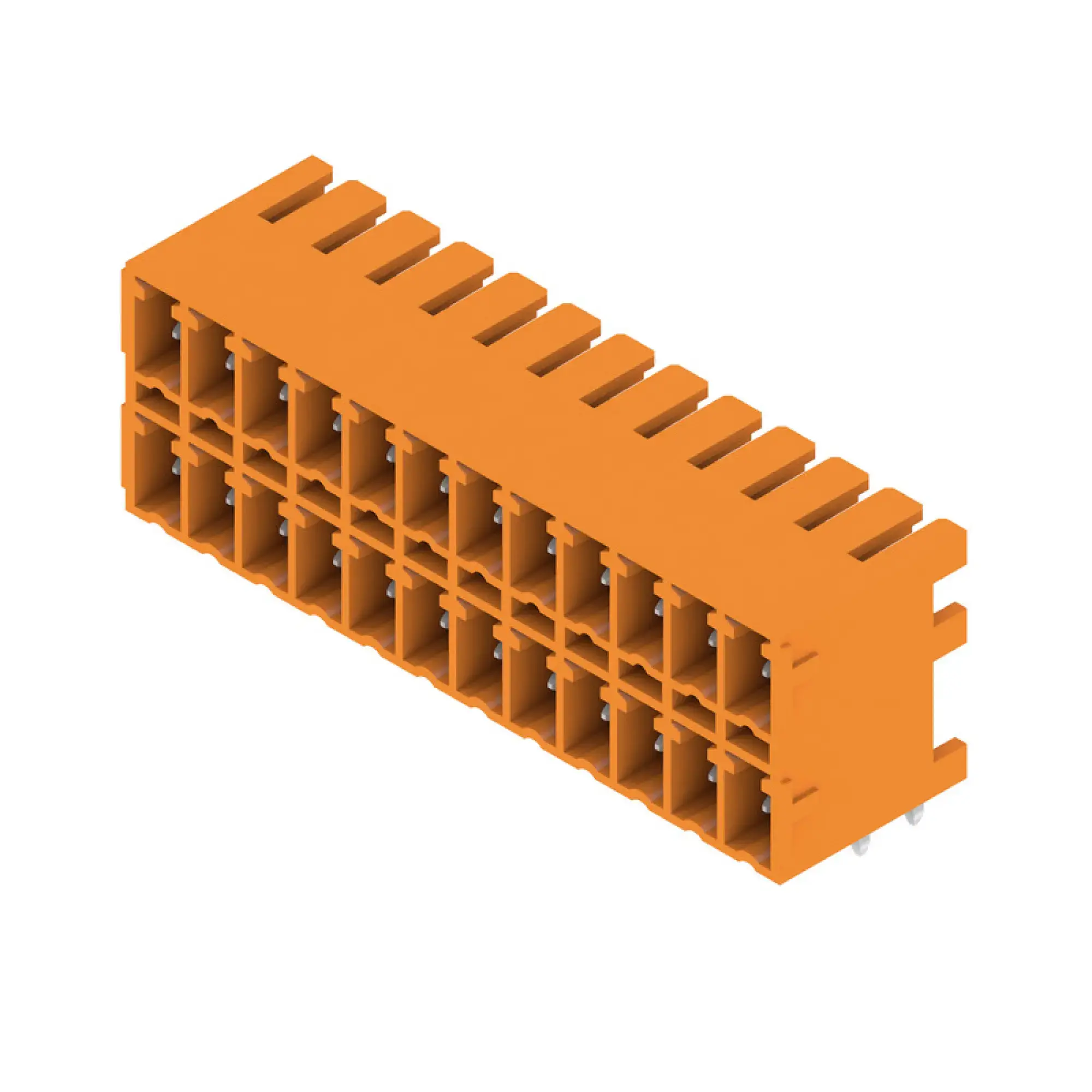 Weidmüller 1040530000 PCB connector (board connection), 160 V, 17.5 A, Pitch in mm: 3.81, Number of poles: 24, THT solder connection, Box (img_001)