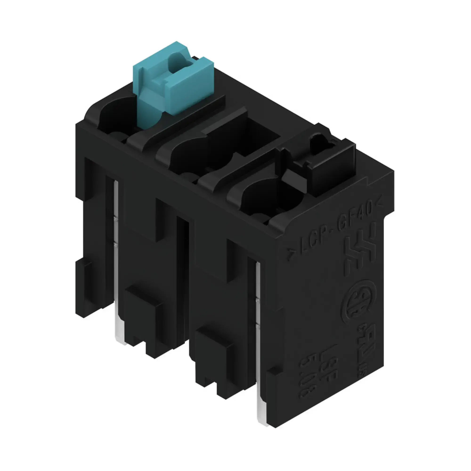 Weidmüller 2766140000 PCB terminal, 630 V, Pitch in mm: 5.08, 1.5 mm², Number of poles: 3, PUSH IN with actuator, THT/THR solder connection, 180°, Tube (img_001)