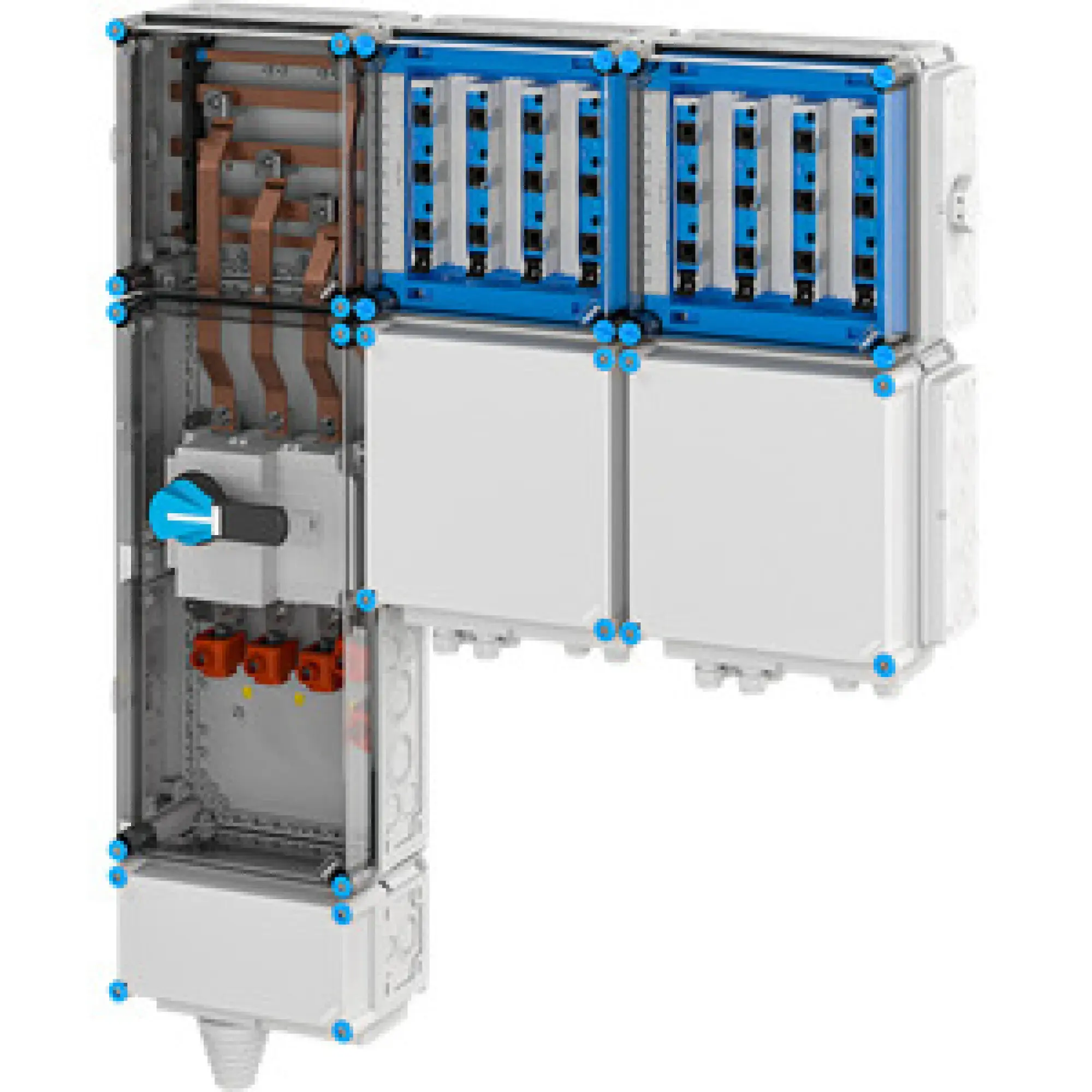 Hensel 65000132 Ladeverteiler für bis zu 8 Ladepunkte à 22kW Mi EV 22kW 8000 (img_001) Hensel 65000132 Ladeverteiler für bis zu 8 Ladepunkte à 22kW Mi EV 22kW 8000 (img_001)