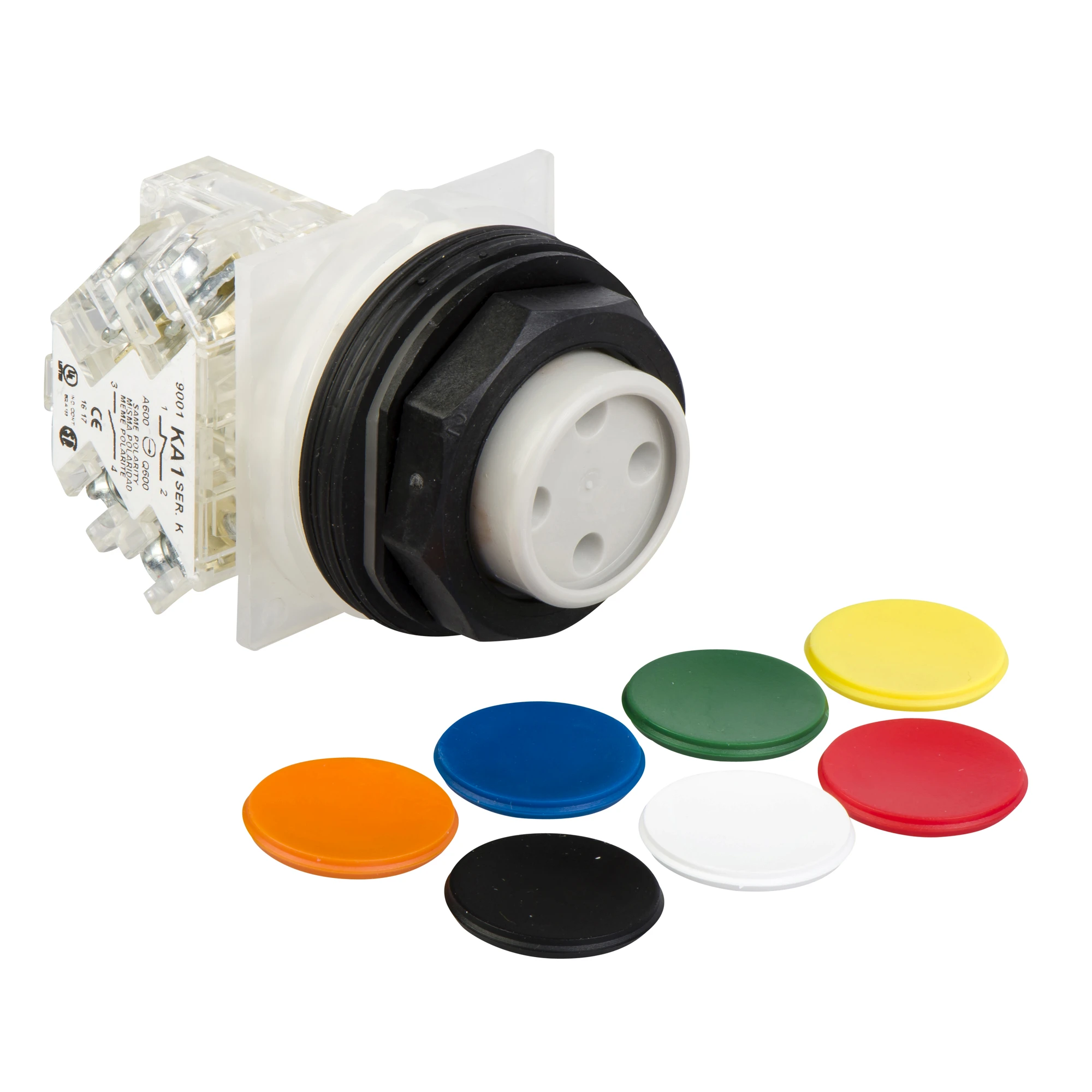 Schneider Electric 9001SKR3UH13 Drucktaster, 7 Farben zur Auswahl, Ø 30, vorstehend, Rückstellung, 1 OC (img_001) Schneider Electric 9001SKR3UH13 Drucktaster, 7 Farben zur Auswahl, Ø 30, vorstehend, Rückstellung, 1 OC (img_001)