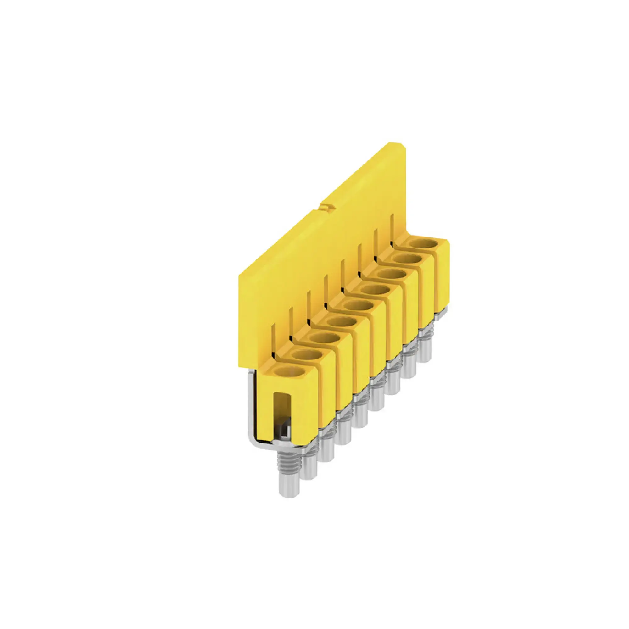 Weidmüller 1054360000 Cross-connector (terminal), when screwed in, yellow, 32 A, Number of poles: 9, Pitch in mm: 5.10, Insulated: Yes, Width: 7 mm (img_001) Weidmüller 1054360000 Cross-connector (terminal), when screwed in, yellow, 32 A, Number of poles: 9, Pitch in mm: 5.10, Insulated: Yes, Width: 7 mm (img_001)
