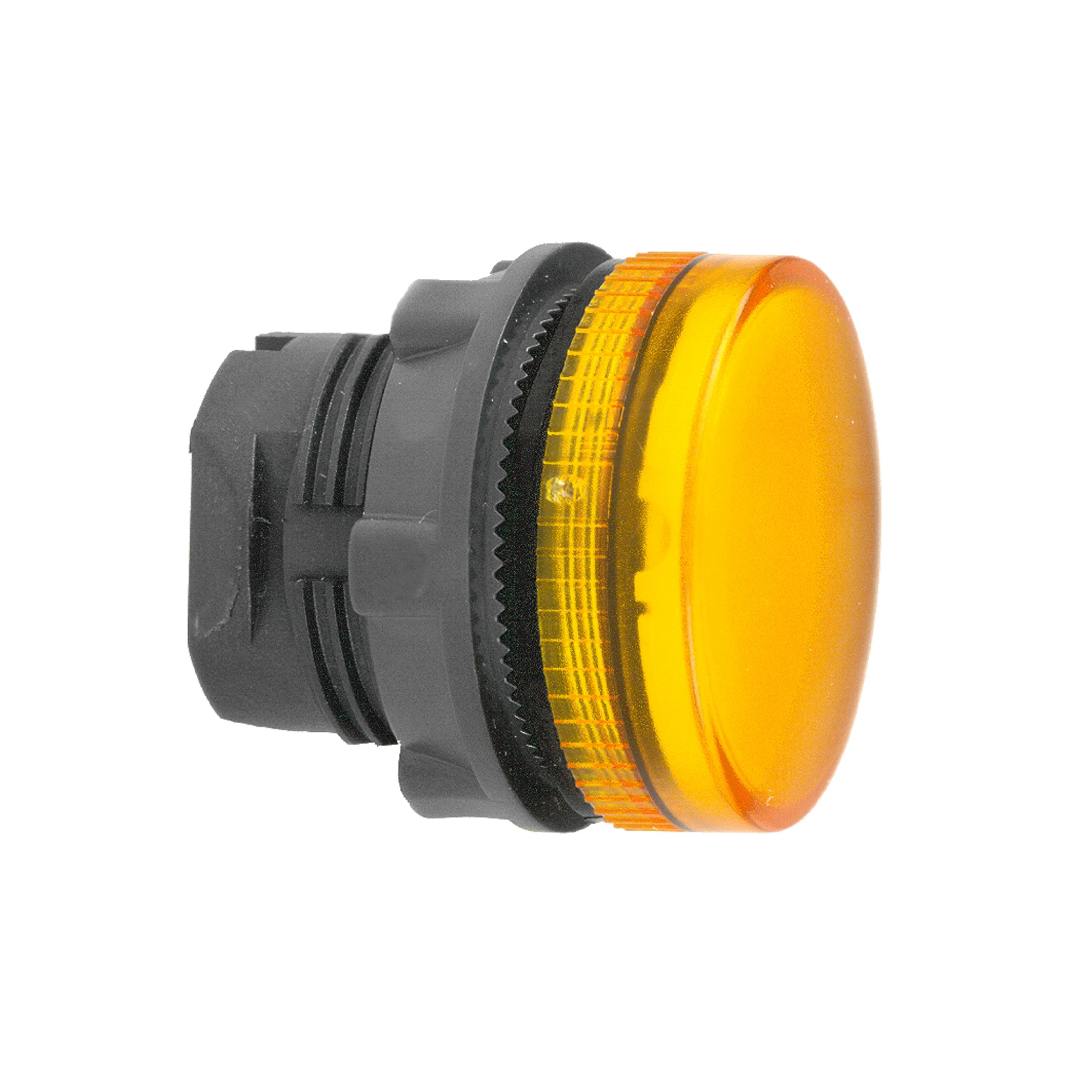 Schneider Electric ZB5AV05S Pilot light, front element, Harmony XB5, plastic, 22mm, yellow, for BA9s incandescent lamp, corrugated calotte (img_001)
