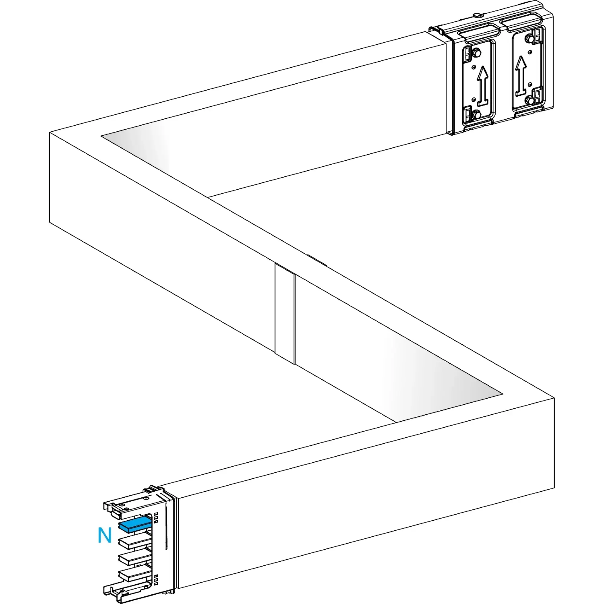 Schneider Electric KSA250DZCG43F KSA busbar element, 250A, upright, left-right, selectable length, fire barrier (img_002) Schneider Electric KSA250DZCG43F KSA busbar element, 250A, upright, left-right, selectable length, fire barrier (img_002)