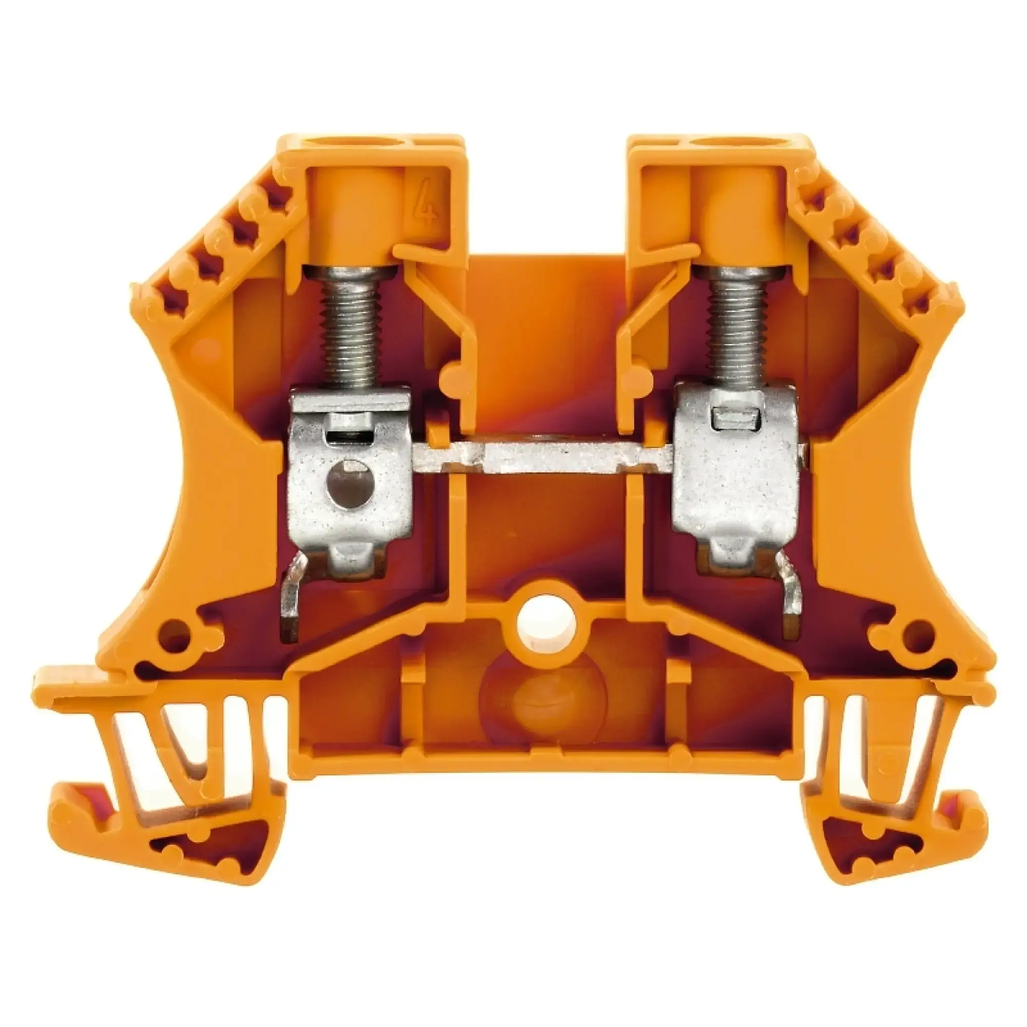 Weidmüller 1020360000 Feed-through terminal block, Screw connection, orange, 10 mm², 57 A, 1000 V, Number of connections: 2 (img_001)