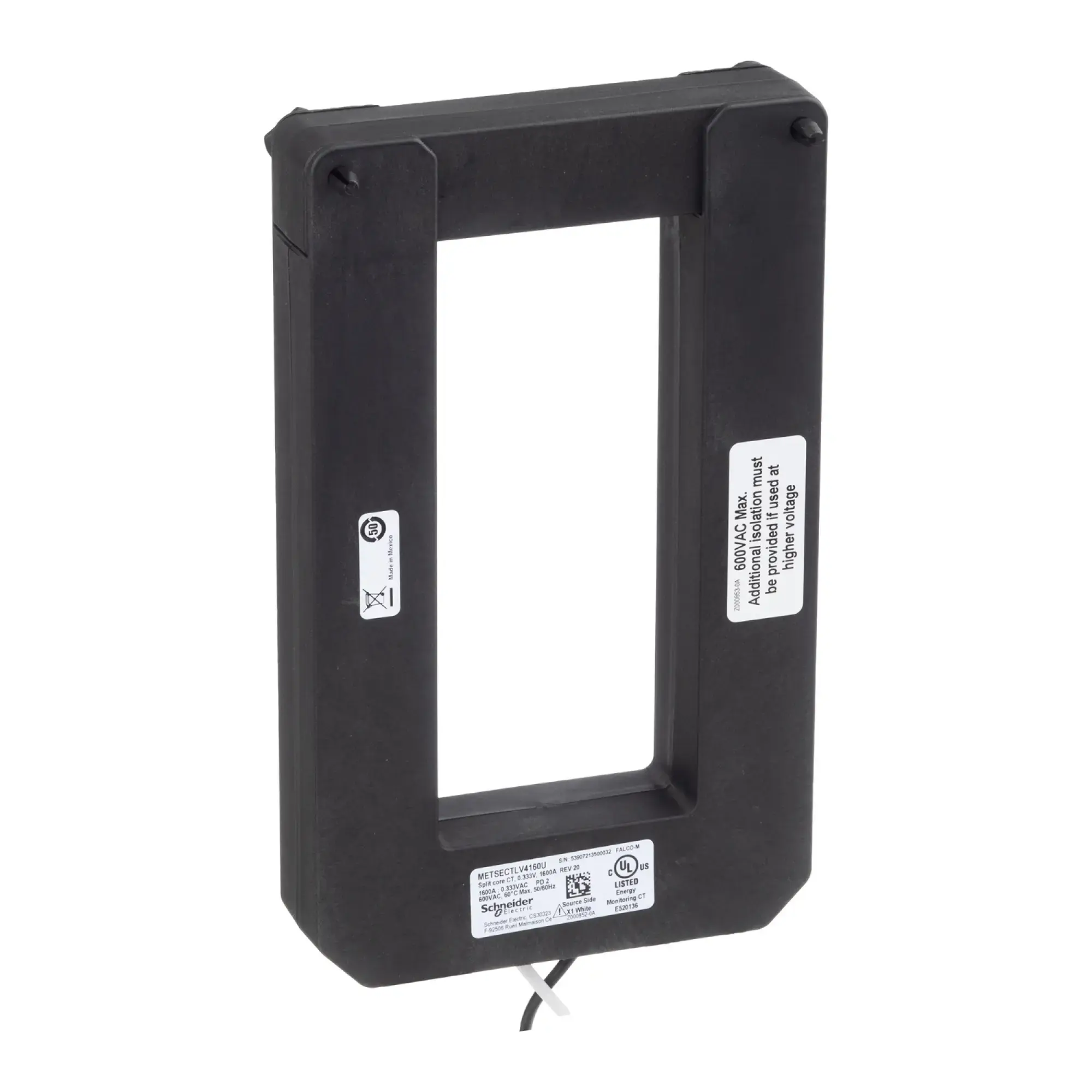 Schneider Electric METSECTLV4240U Kabelumbauwandler LVCT 2400 A - 0,333 V Ausgang, Innenmaße 146 x 63 mm METSECTLV4240U (img_004)