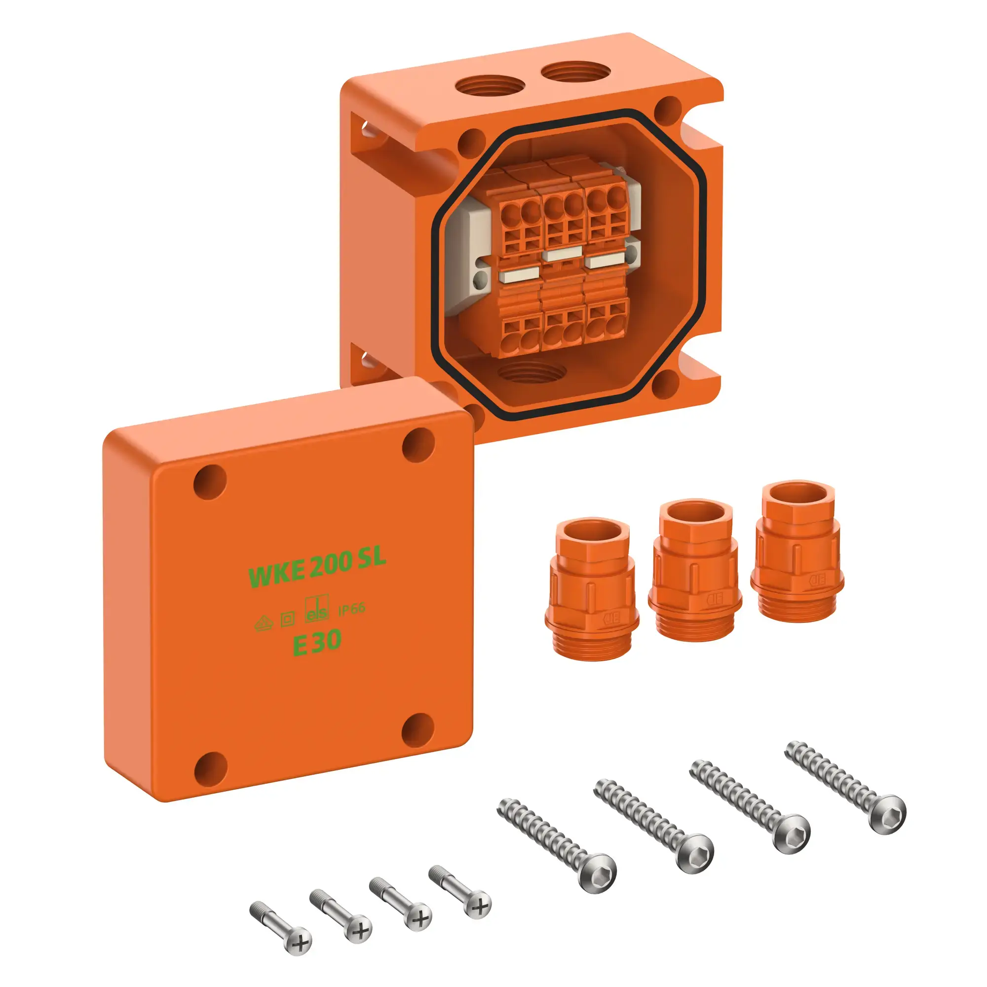 Spelsberg 86228301 Junction box, Type of protection IP66, Impact strength IK08, Protection class II, Ui 450V AC, Rated insulation voltage 450V DC, VDE, Halogen free (img_001)