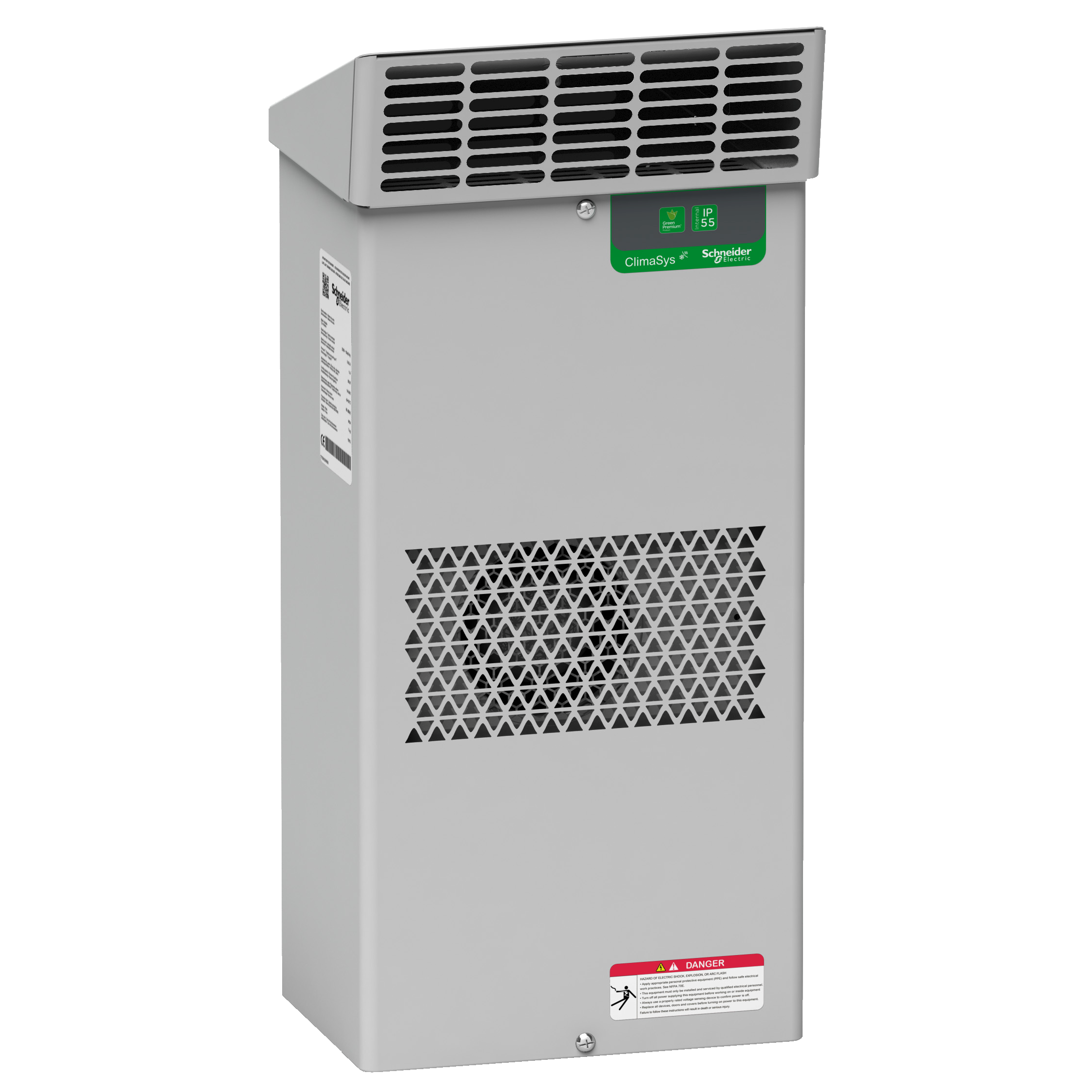 Schneider Electric ClimaSys External Cooling Unit for Control Cabinet, 640 W at 230V Schneider Electric ClimaSys External Cooling Unit for Control Cabinet, 640 W at 230V