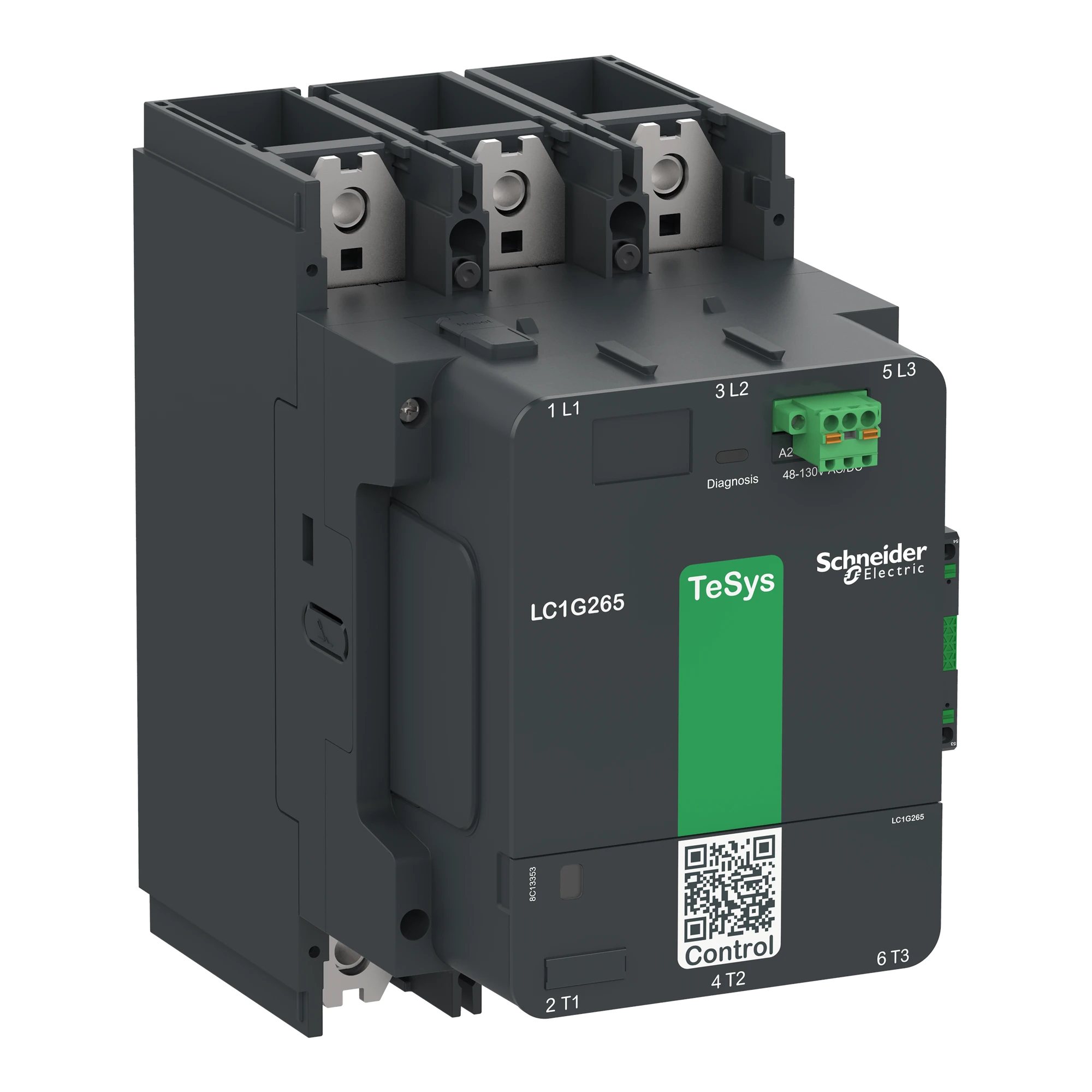 Schneider Electric LC1G500KUEN Leistungsschütz TeSys control - Giga, 3-polig, 500A AC3, 100-250V ACDC-N Spule (img_001)