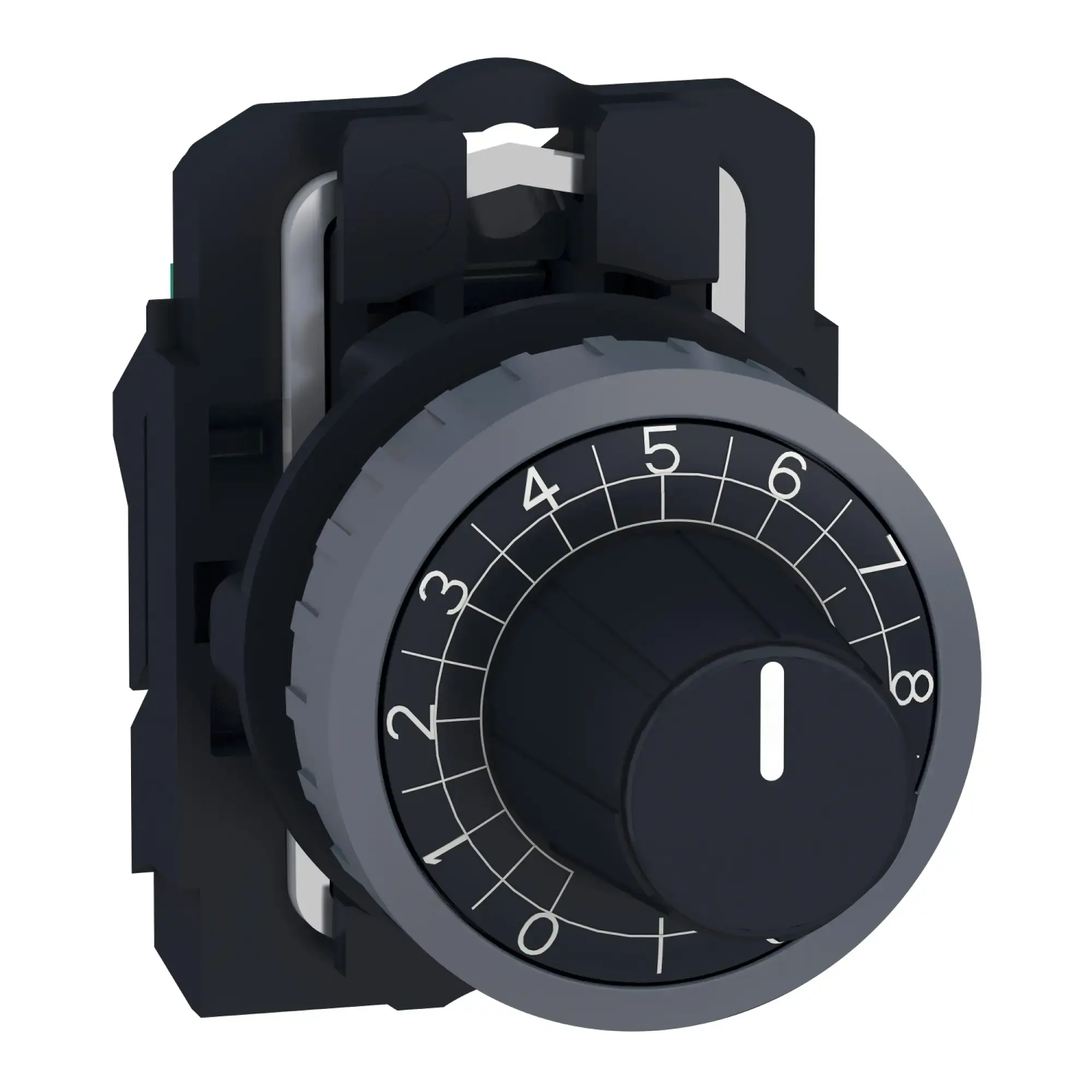 Schneider Electric ZB5ADCUST04 Selector switch, Front element, Harmony XB5, Plastic, 22mm, customizable via configurator (img_002) Schneider Electric ZB5ADCUST04 Selector switch, Front element, Harmony XB5, Plastic, 22mm, customizable via configurator (img_002)