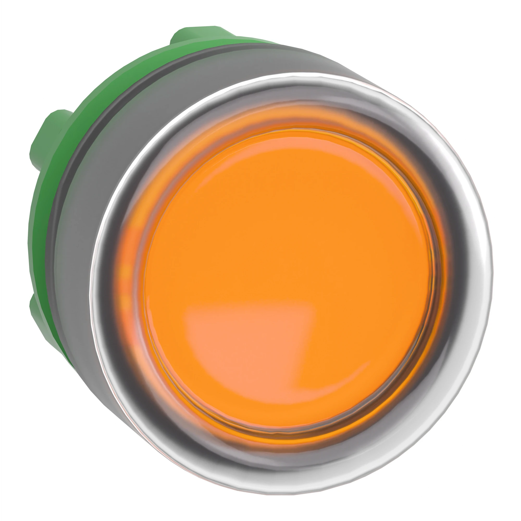 Schneider Electric ZB5AW553 Illuminated push button, front element, Harmony XB5, plastic, 22mm, orange, for universal LED, with protective cap (img_001)