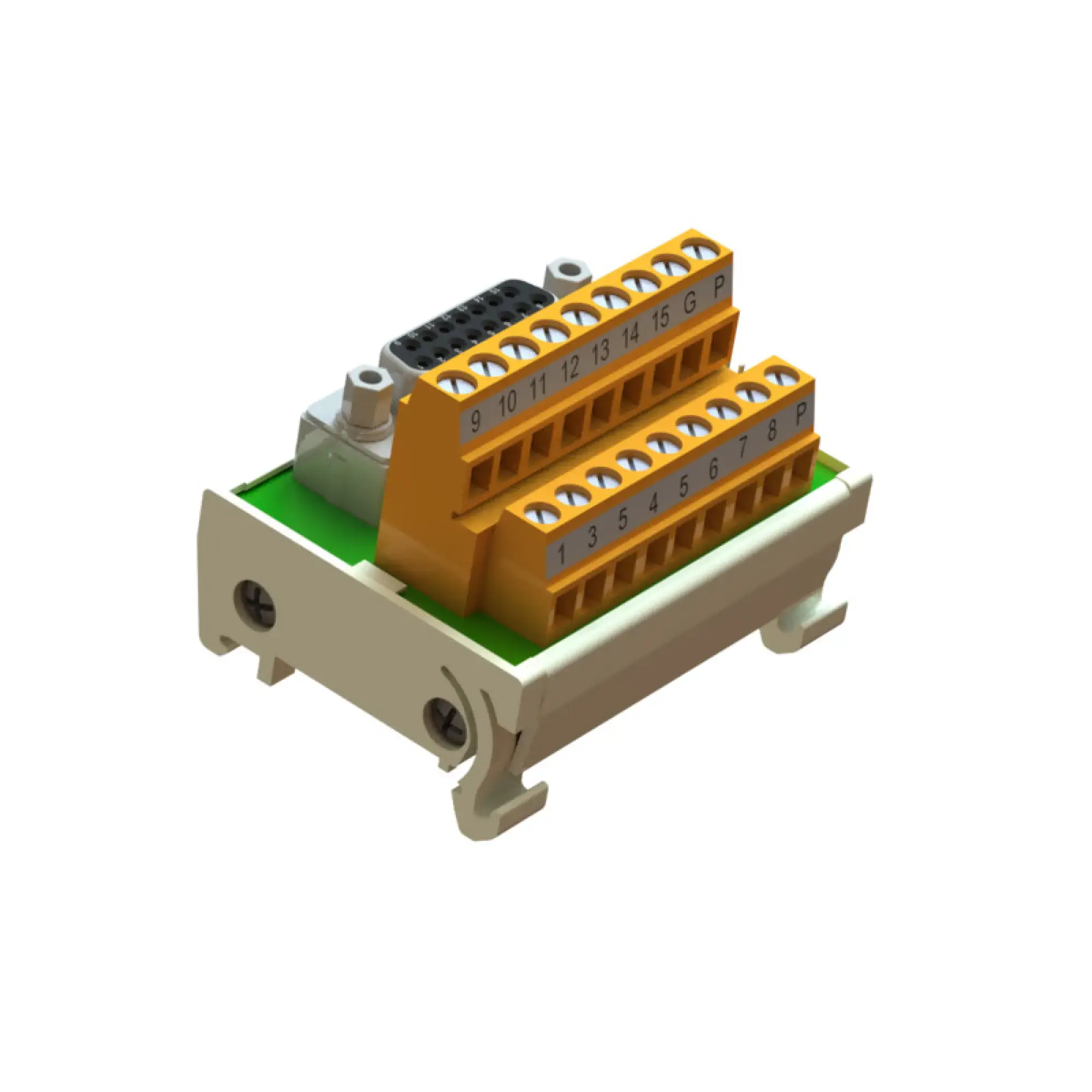 Weidmüller 8209730000 Interface module with terminal, connector, D-sub connectors, acc. to IEC 60807 / DIN 41652, 15-pole female, LPK 2H 5.08mm, Screw connection (img_001) Weidmüller 8209730000 Interface module with terminal, connector, D-sub connectors, acc. to IEC 60807 / DIN 41652, 15-pole female, LPK 2H 5.08mm, Screw connection (img_001)