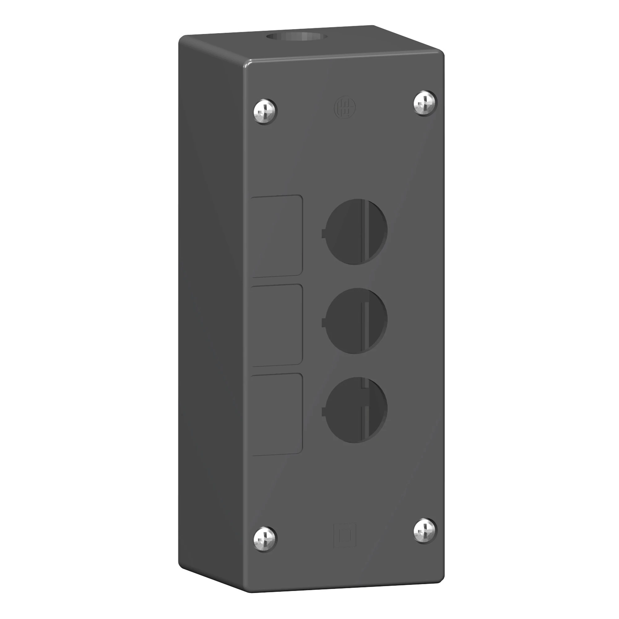 Schneider Electric XALG03 Empty Enclosure, Harmony XALG, Plastic, Black, 3 Holes, 22mm (img_001) Schneider Electric XALG03 Empty Enclosure, Harmony XALG, Plastic, Black, 3 Holes, 22mm (img_001)