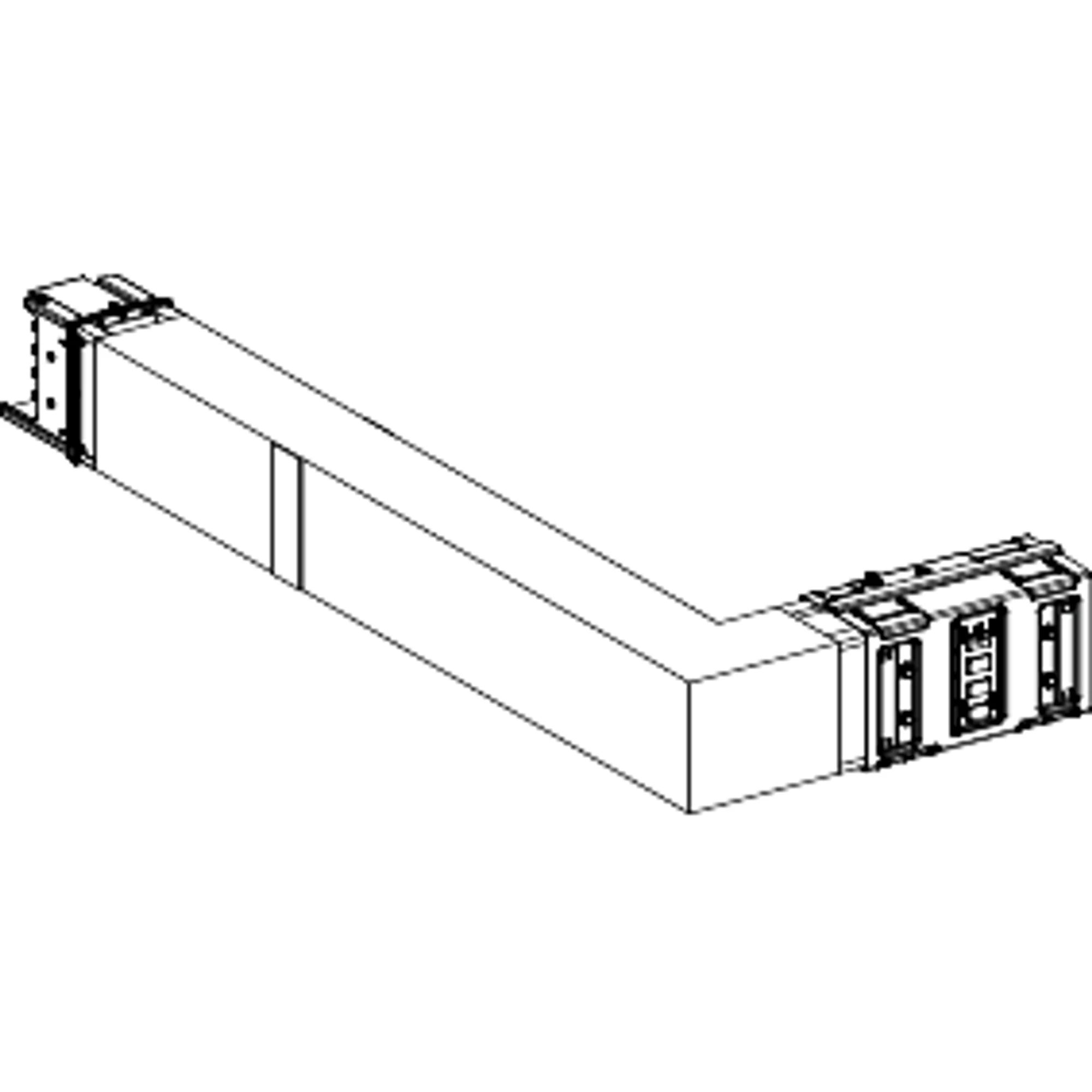 Schneider Electric KSA630DLR41F KSA Angular Element, 630A, Upright, Selectable Length, Fire Barrier (img_001)