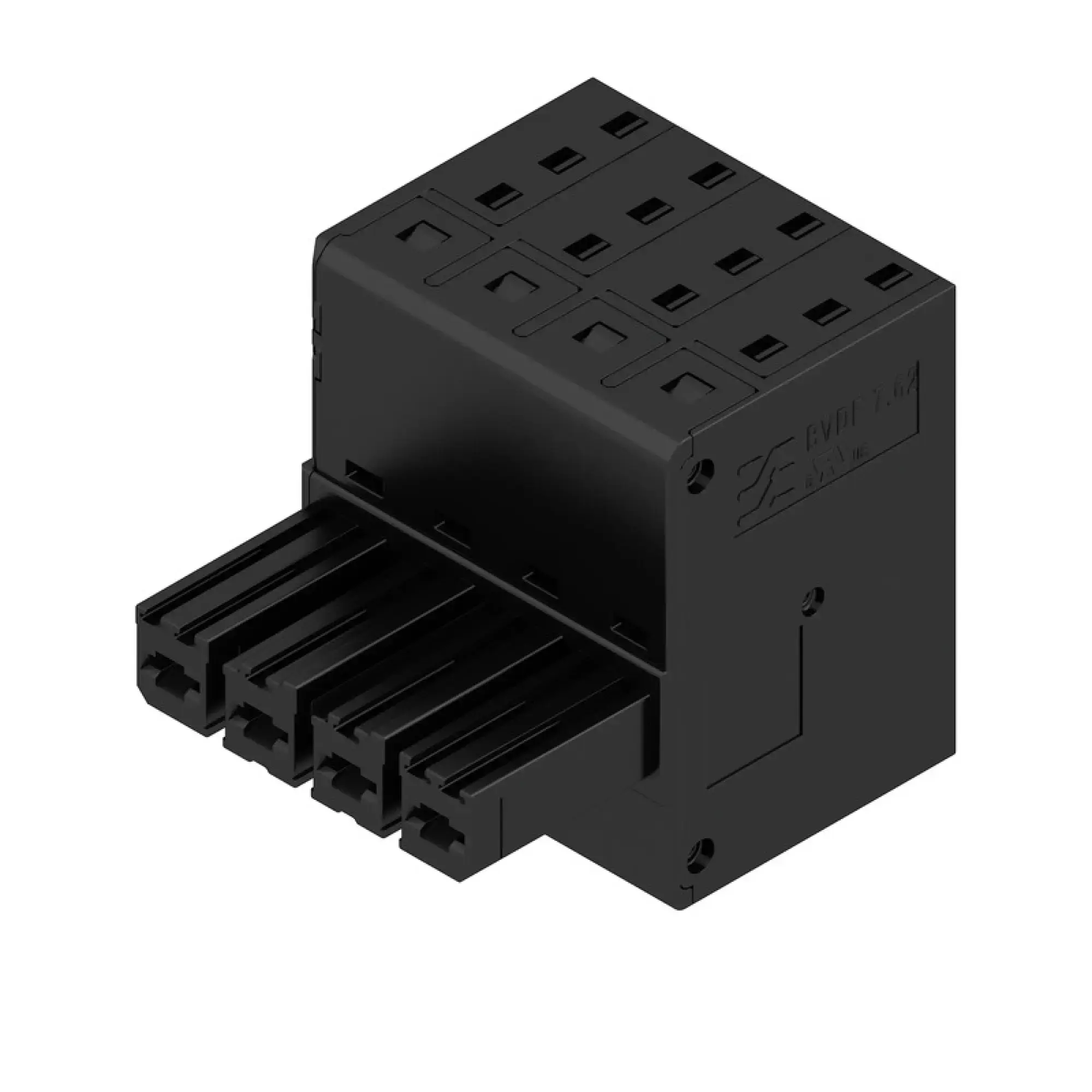 Weidmüller 2720440000 PCB connector (wire connection), 600 V, 46 A, Pitch in mm: 7.62, 10 mm², Number of poles: 4, PUSH IN with actuator, Tension-clamp connection, Box (img_001)