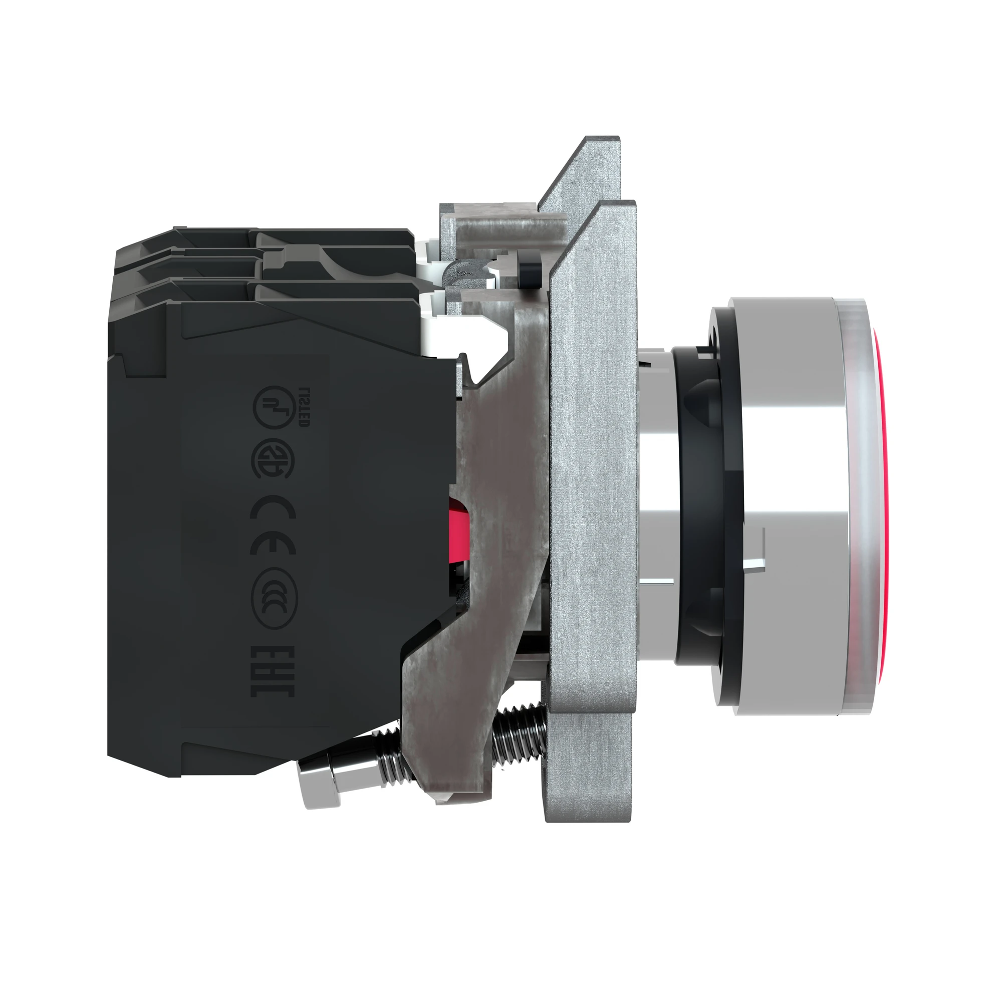 Schneider Electric XB4BW34B5 Illuminated push button, Harmony XB4, metal, 22mm, red, unlabeled, universal LED, smooth dome, 1NC+1NO, 24V ACDC (img_006) Schneider Electric XB4BW34B5 Illuminated push button, Harmony XB4, metal, 22mm, red, unlabeled, universal LED, smooth dome, 1NC+1NO, 24V ACDC (img_006)