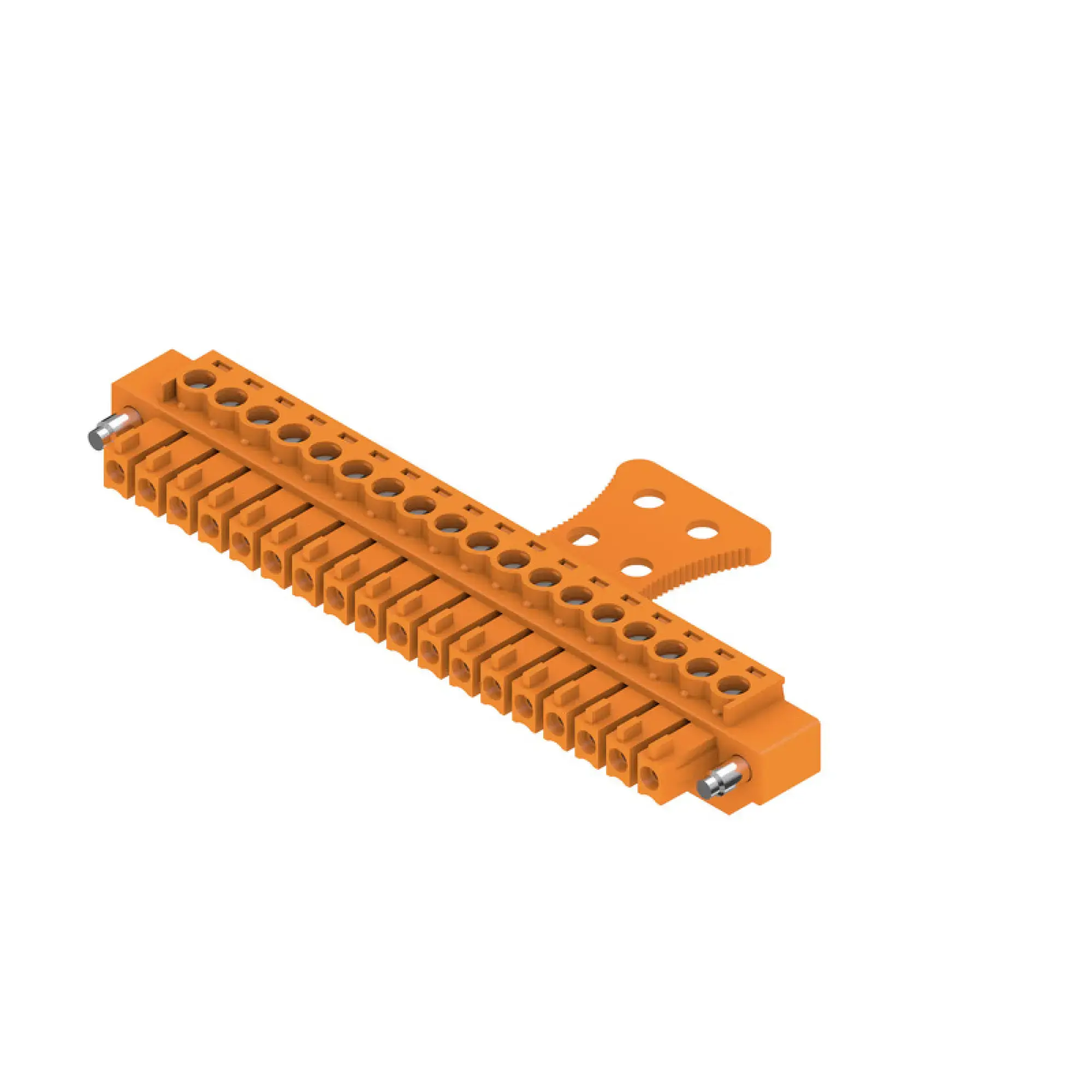 Weidmüller 1236720000 PCB connector (wire connection), 160 V, 17.5 A, Pitch in mm: 3.81, 1.5 mm², Number of poles: 18, Clamping yoke connection, Box (img_001)