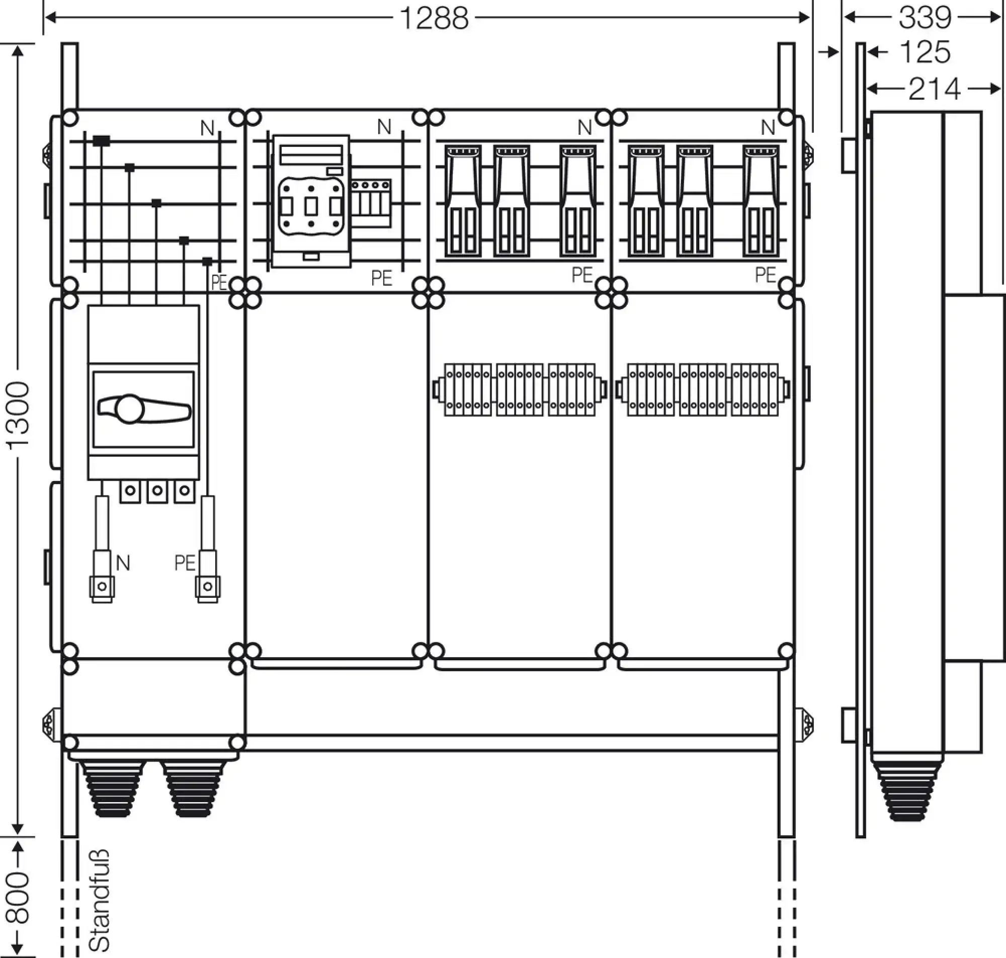 Hensel 65000224 Ladeverteiler für bis zu 6 Doppelladepunkte à 22kW Mi EV 44kW 6001 (img_004)