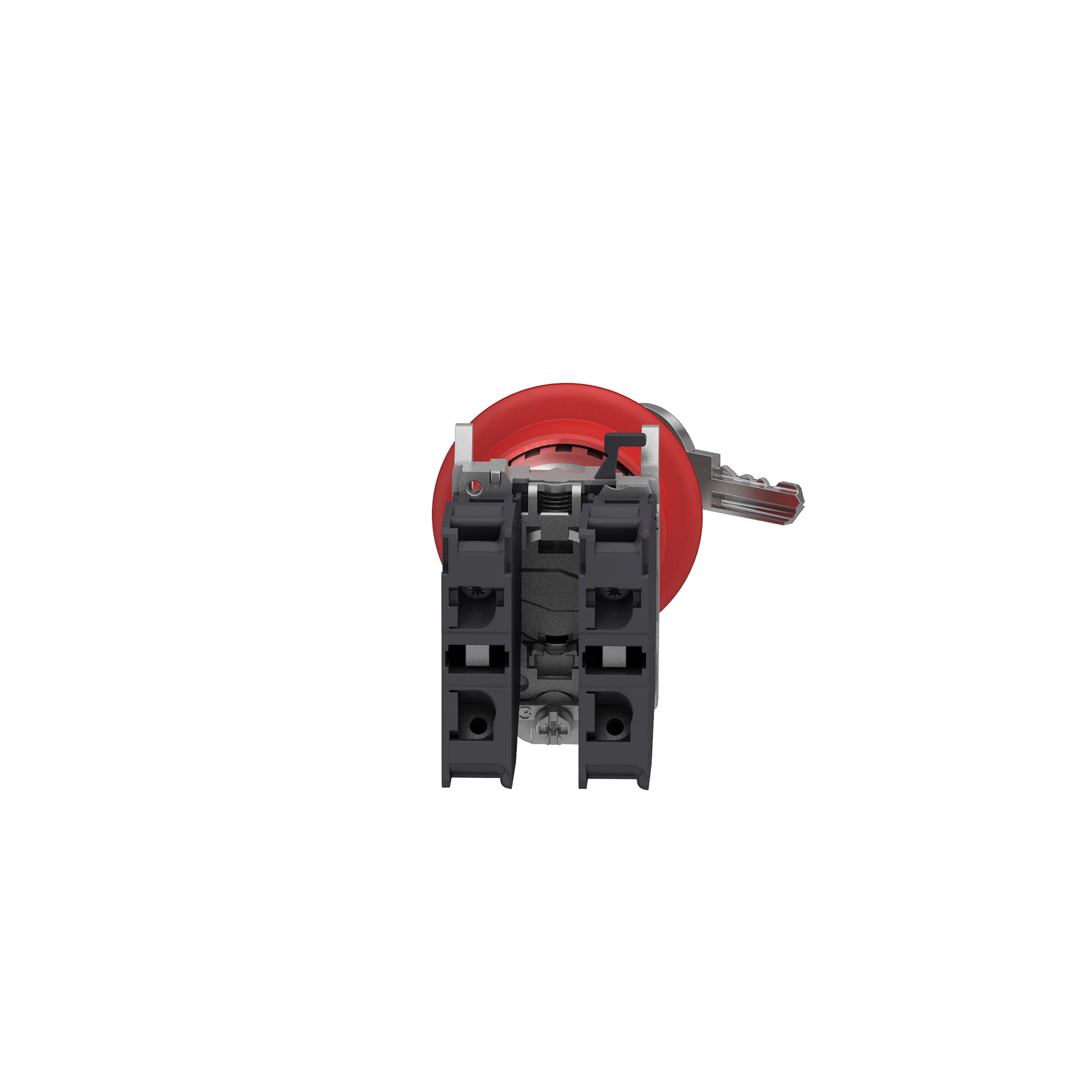 Schneider Electric XB4BS9445GEX Emergency Stop/Emergency-Stop Switch, Harmony XB4, Metal, 22mm, Red, Mushroom 40mm, Key Release, 1NC+1NO, ATEX (img_003)