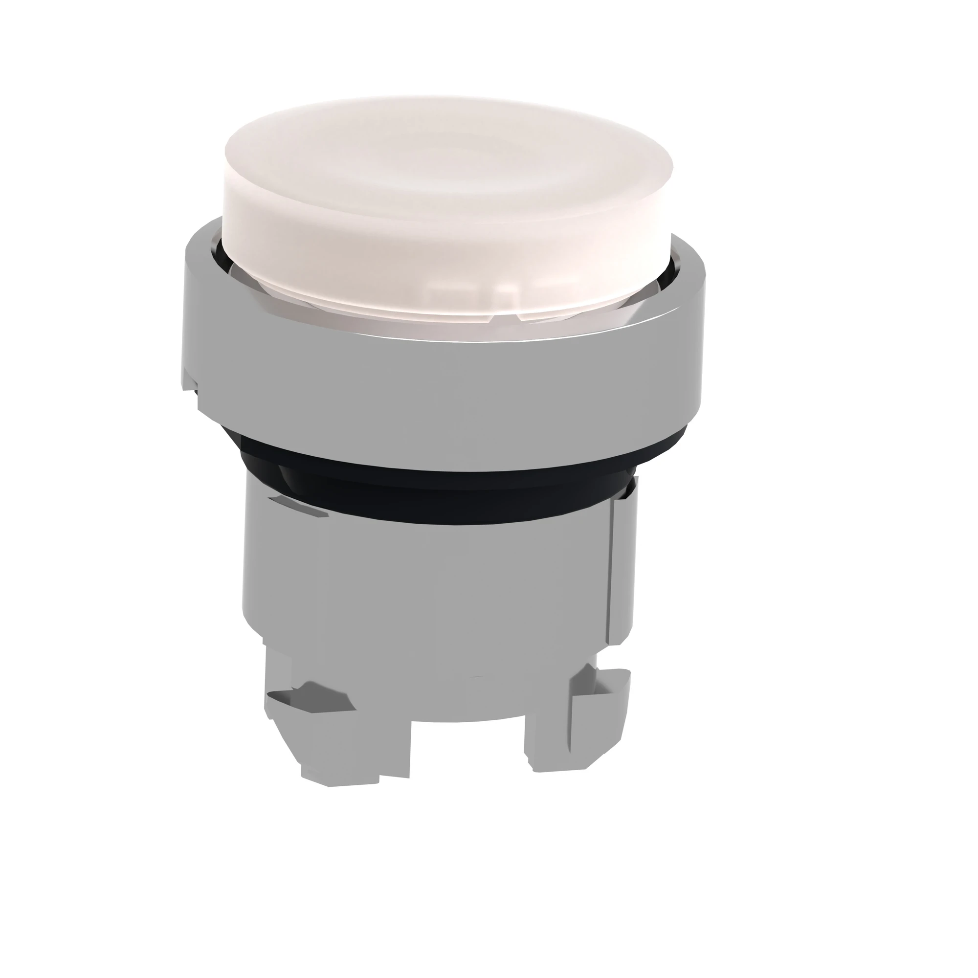 Schneider Electric ZB4BW113 Illuminated pushbutton, front element, Harmony XB4, metal, 22mm, white, protruding, unlabelled, for universal LED (img_003)