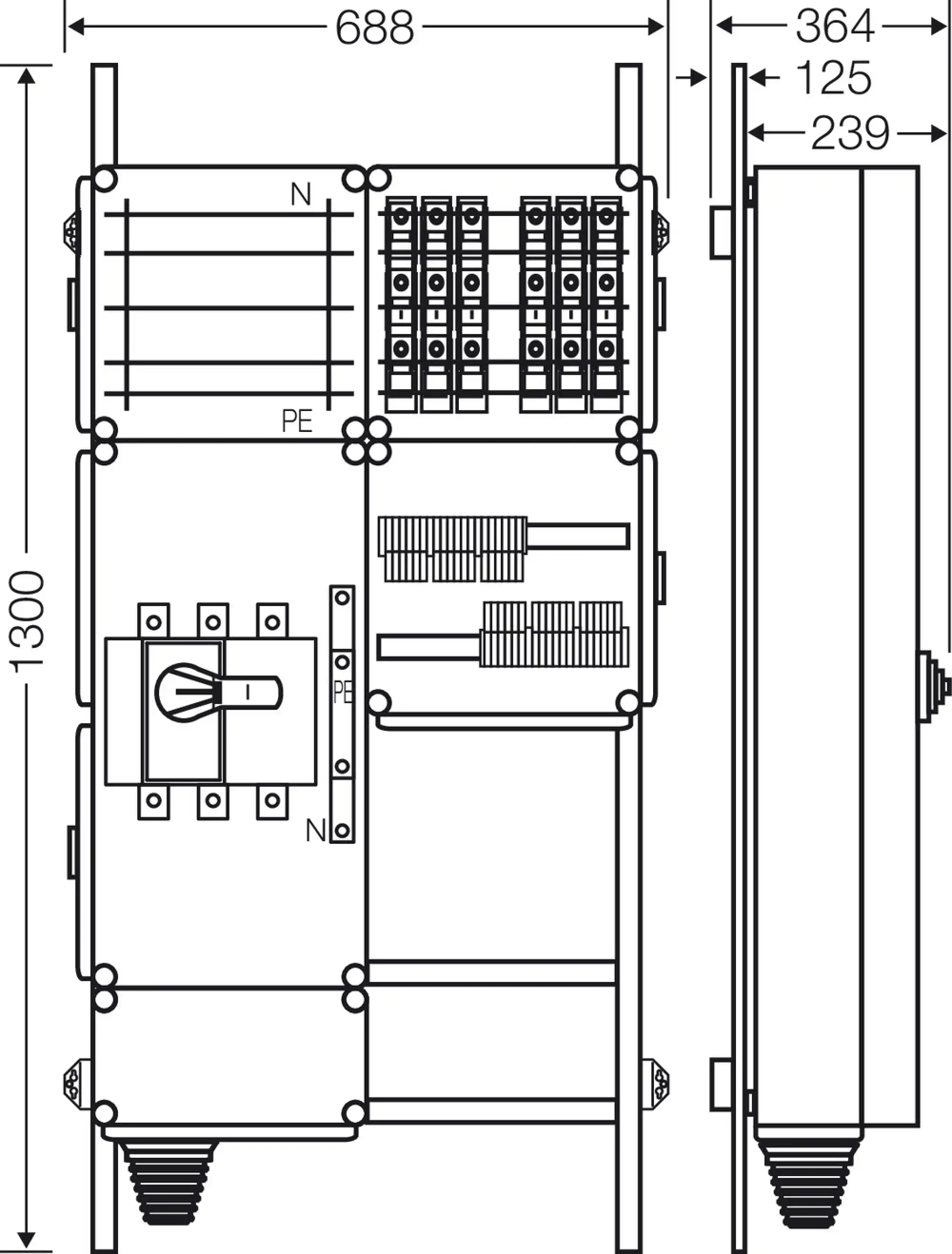 Hensel 65000097 Ladeverteiler für bis zu 6 Ladepunkte à 11kW Mi EV 11kW 6000 (img_003)