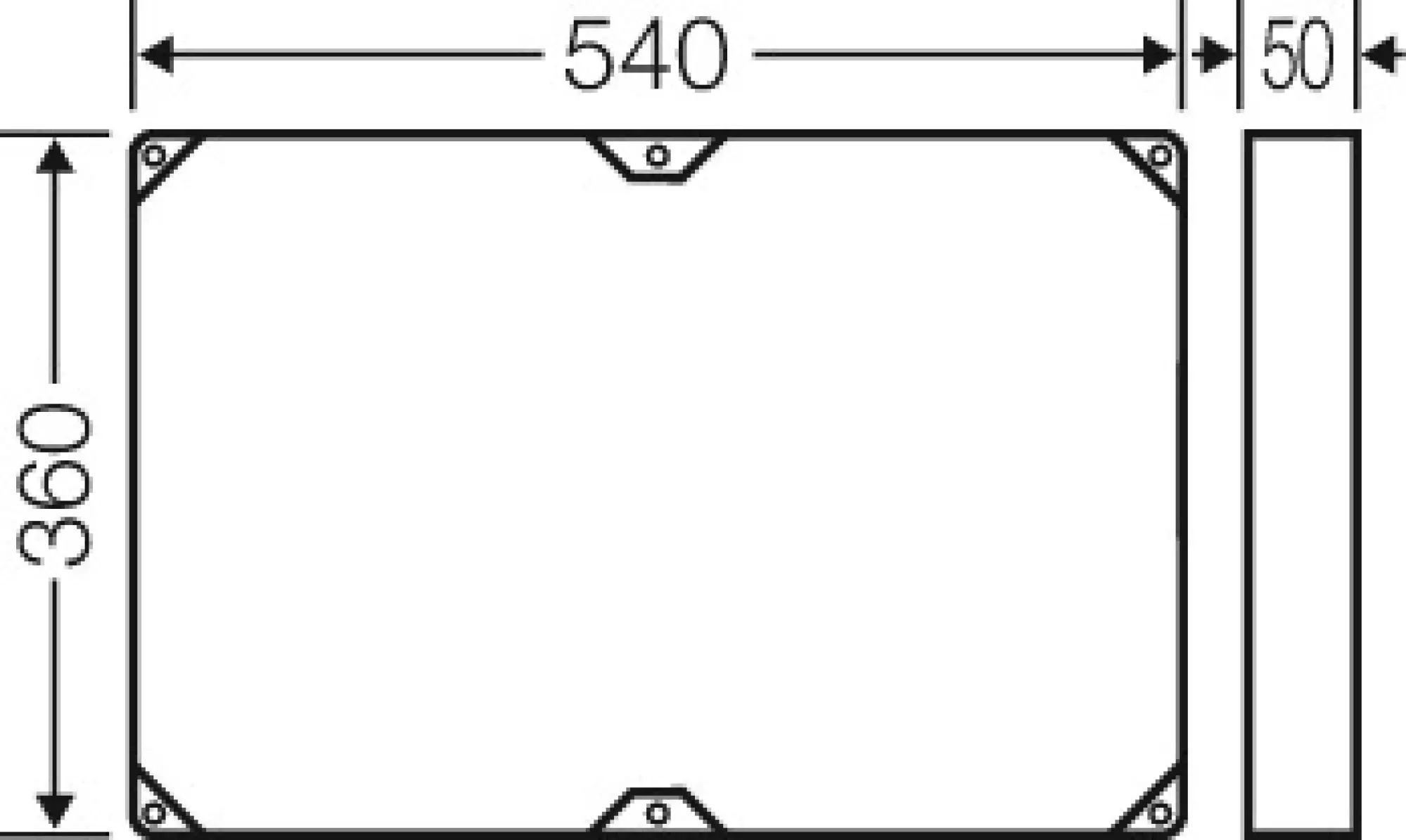 Hensel 68000154 Zwischenrahmen für Gehäuse Größe 4 FP ZR 40 (img_002)