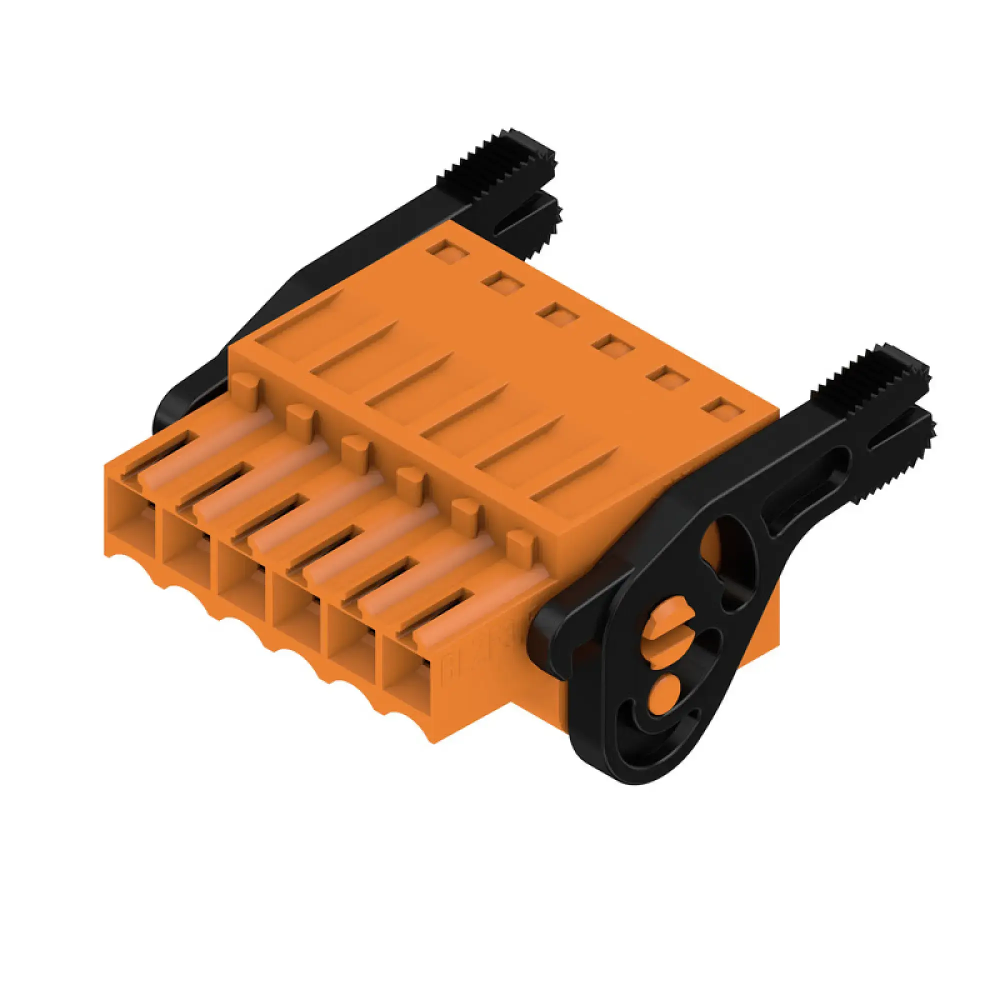 Weidmüller 1531270000 PCB connector (wire connection), 160 V, 14.5 A, Pitch in mm: 3.50, 1.5 mm², Number of poles: 6, Tension-clamp connection, Box BLZF 3.50/06/180LR SN OR BX (img_001)