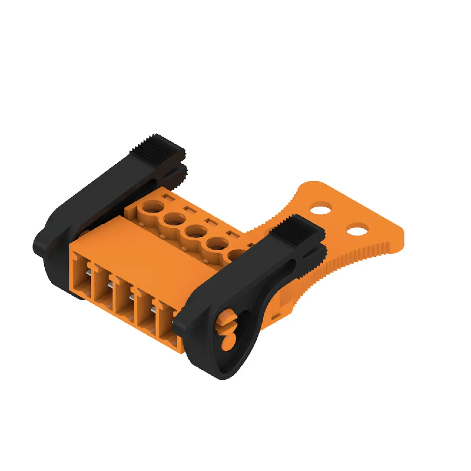 Weidmüller 2444220000 PCB connector (wire connection), 160 V, 17.5 A, Pitch in mm: 3.81, 1.5 mm², Number of poles: 5, Clamping yoke connection, Box (img_001)