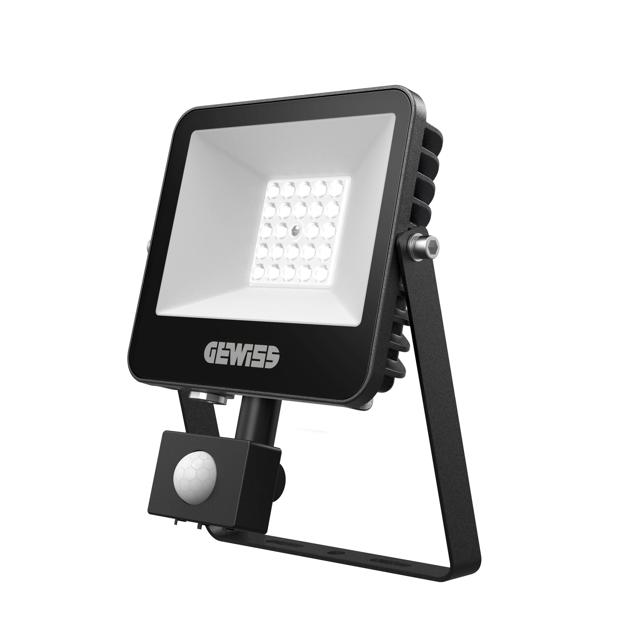 GEWISS GWF1105BL840 ELIA FL MINI - XS2 20W - 100° - 4000K CRI80 - ON/OFF + PIR SENSOR - IP66 - CLASS I - BLACK (img_001)