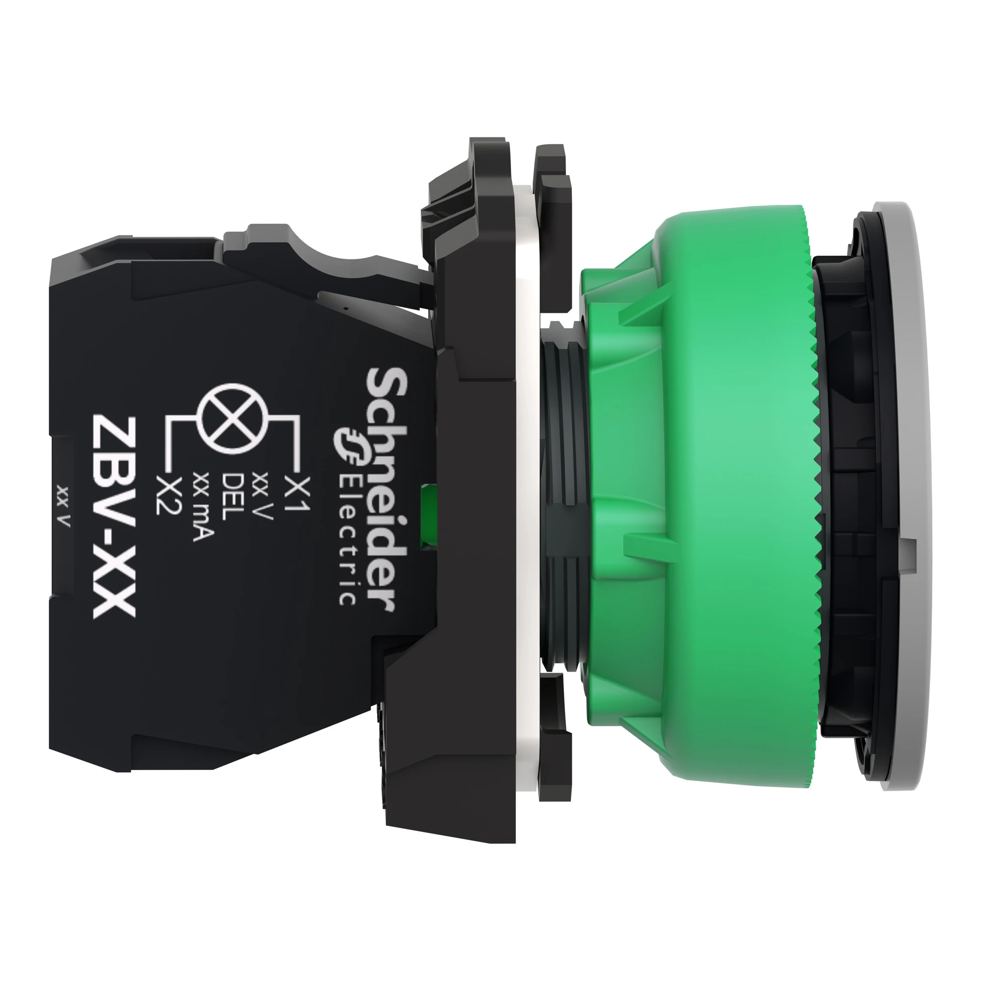 Schneider Electric XB5FVM3C0 Indicator Light, Harmony XB5F, Plastic, Antimicrobial, Green, 30mm, Universal LED, Smooth Dome, 230-240V AC (img_004) Schneider Electric XB5FVM3C0 Indicator Light, Harmony XB5F, Plastic, Antimicrobial, Green, 30mm, Universal LED, Smooth Dome, 230-240V AC (img_004)