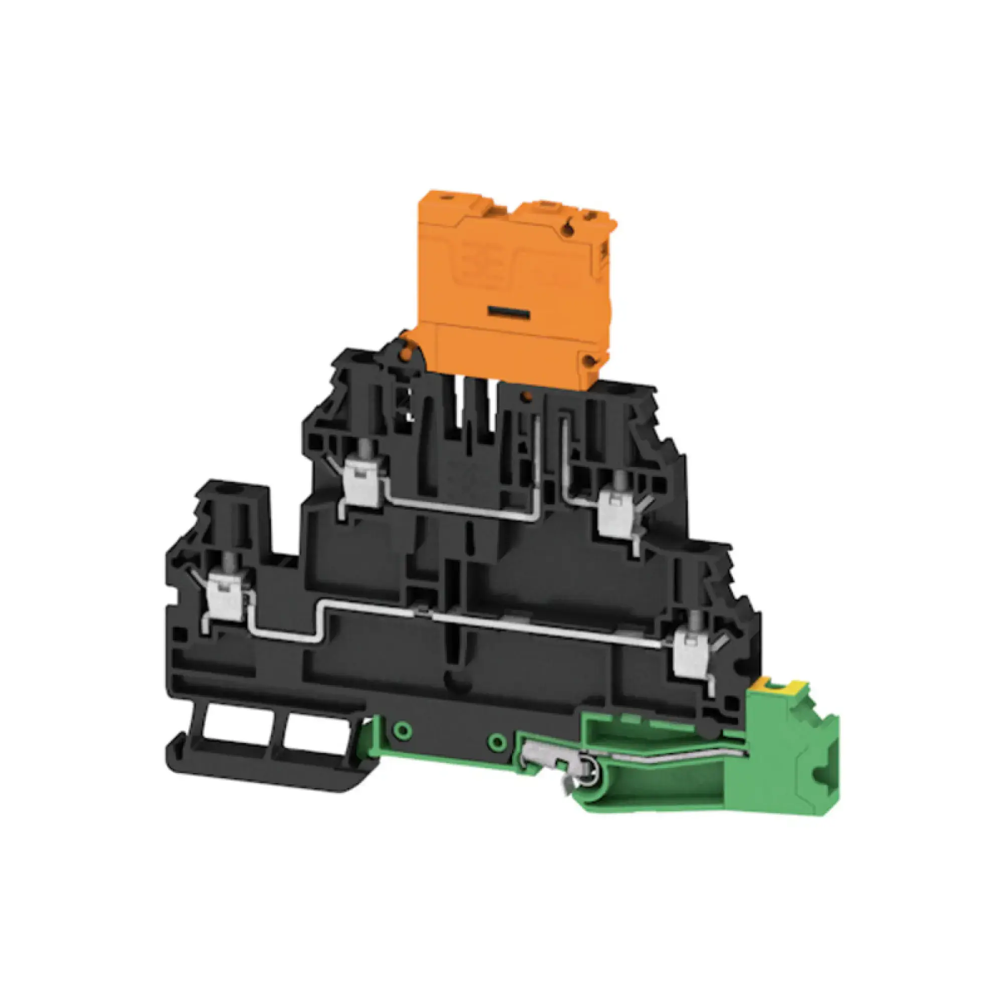 Weidmüller 3019360000 Test-disconnect terminal, Screw connection, black, 4 mm², 28 A, 500 V, Number of connections: 5, Number of levels: 3 (img_001)
