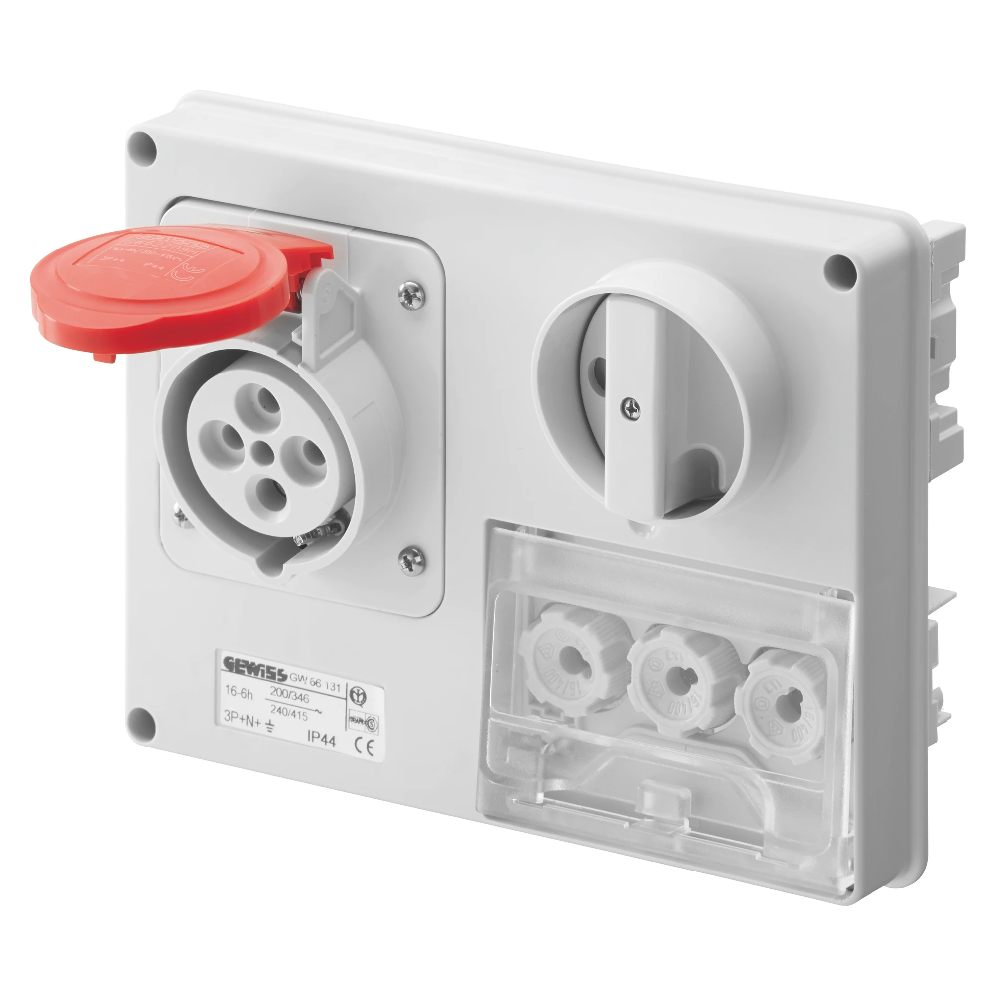 GEWISS GW66129 IEC Steckdose schaltbar/Sicherung waagerecht ohne Gehaeuse 16A/3 pol. 400V IP44 (img_001) GEWISS GW66129 IEC Steckdose schaltbar/Sicherung waagerecht ohne Gehaeuse 16A/3 pol. 400V IP44 (img_001)