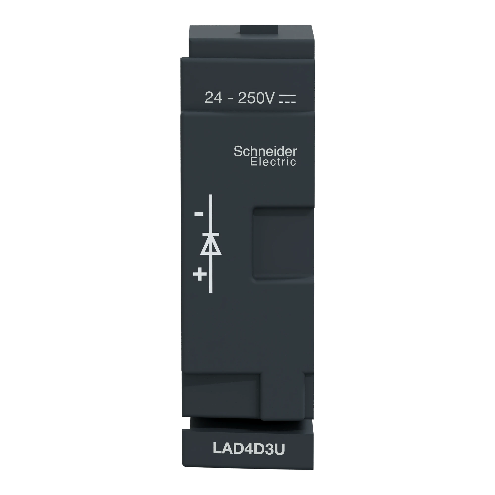 Schneider Electric LAD4D3U Wiring module, freewheeling diode, 24-250VDC, for D40A/D65A (img_002) Schneider Electric LAD4D3U Wiring module, freewheeling diode, 24-250VDC, for D40A/D65A (img_002)