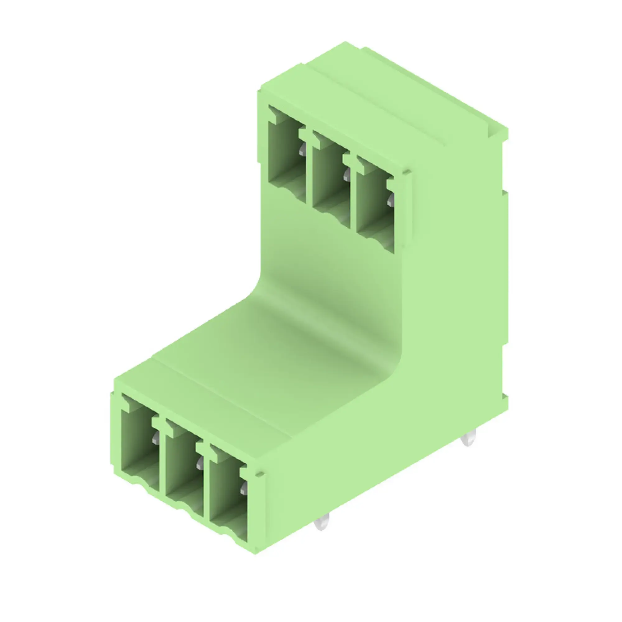 Weidmüller 1032270000 PCB connector (board connection), 160 V, 17.5 A, Pitch in mm: 3.81, Number of poles: 6, THT solder connection, Box (img_001)