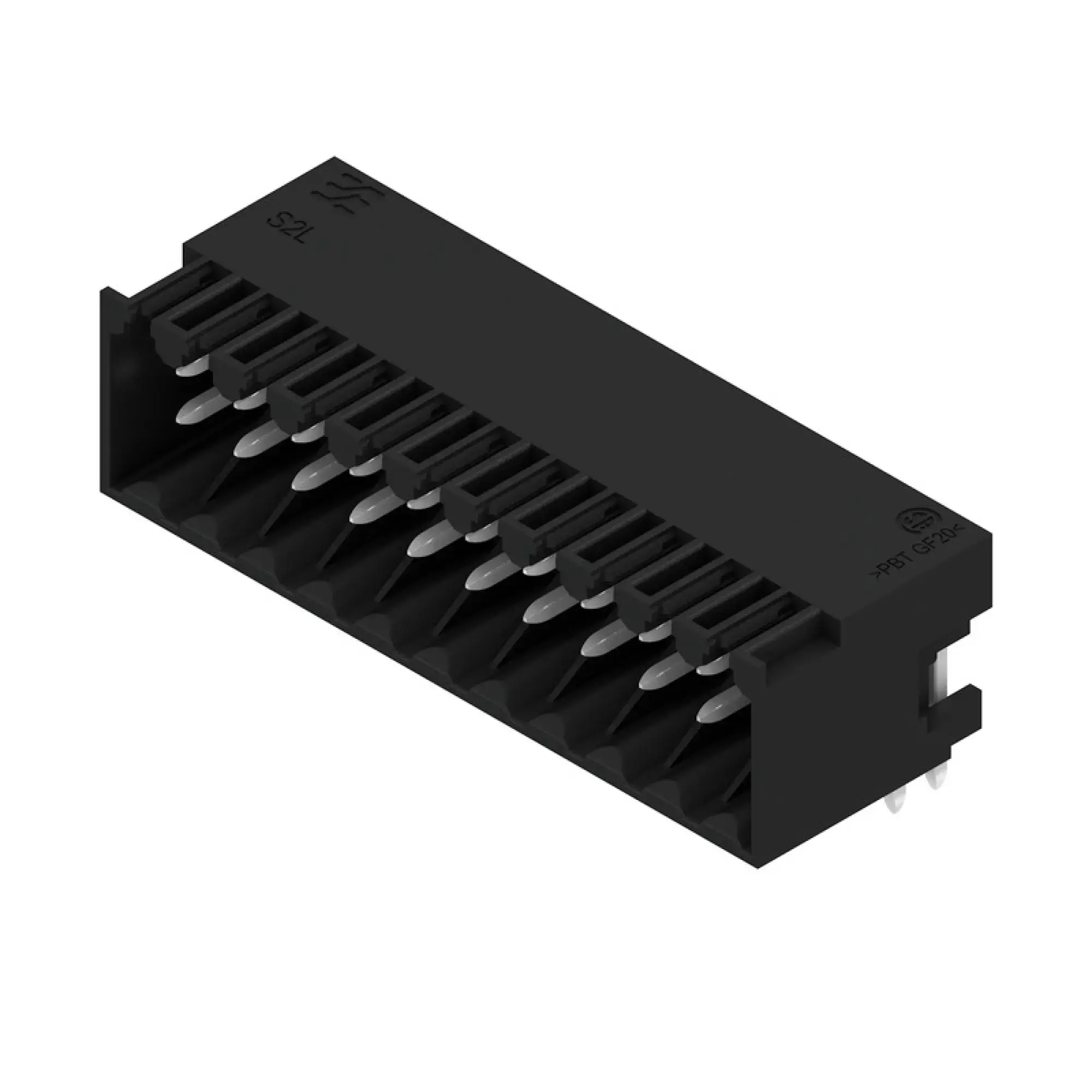 Weidmüller 1728070000 PCB connector (board connection), 125 V, 10 A, Pitch in mm: 3.50, Number of poles: 22, THT solder connection, Box (img_001)