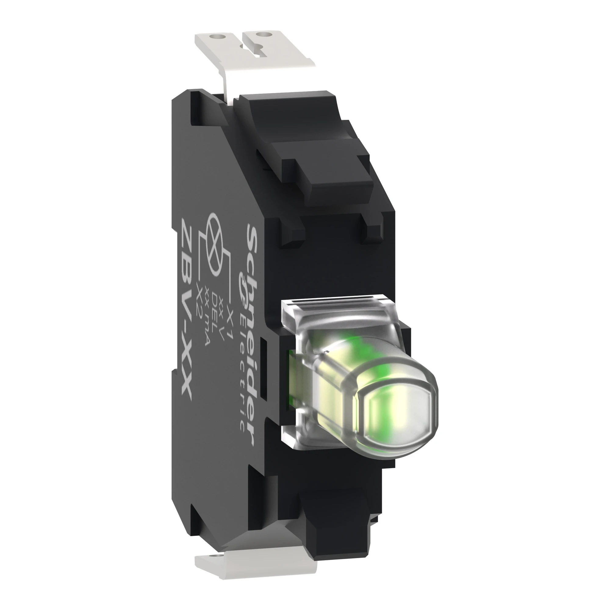Schneider Electric ZBVB13 Universelles LED-Modul, Harmony XB4 und XB5, 22mm, 30mm, weiß, Faston Klemme, 24V ACDC (img_001)
