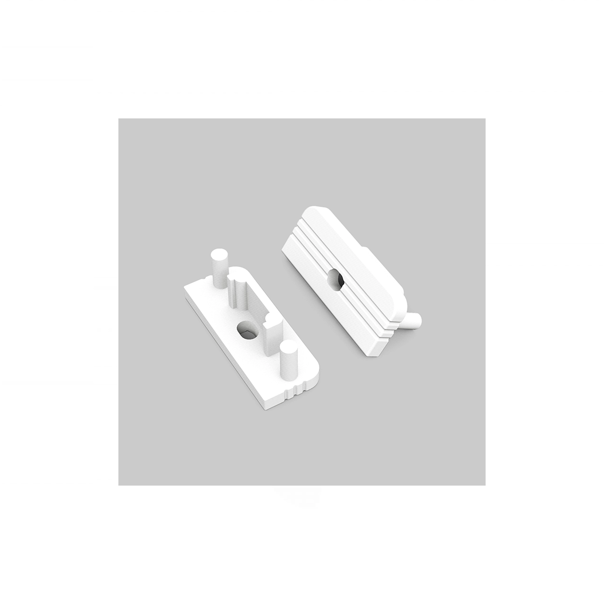 WSU Lights Endcap with Cable opening Surface 14mm (2 Piece)