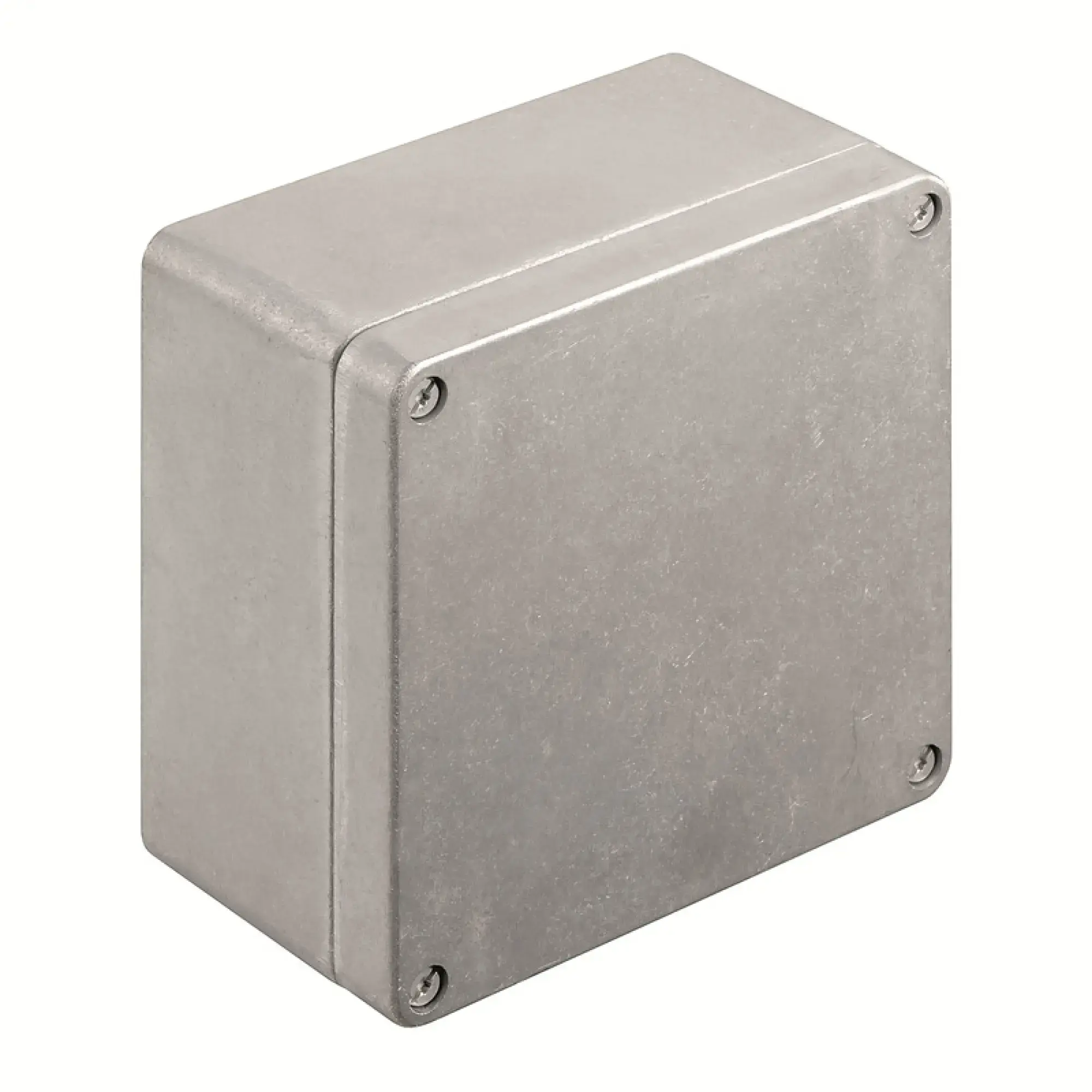 Weidmüller 1939670000 Metal housing, Width: 160 mm, Height: 160 mm, Depth: 91 mm, untreated, Flange plate: No, M6 torx stainless steel screws with slot (img_001)