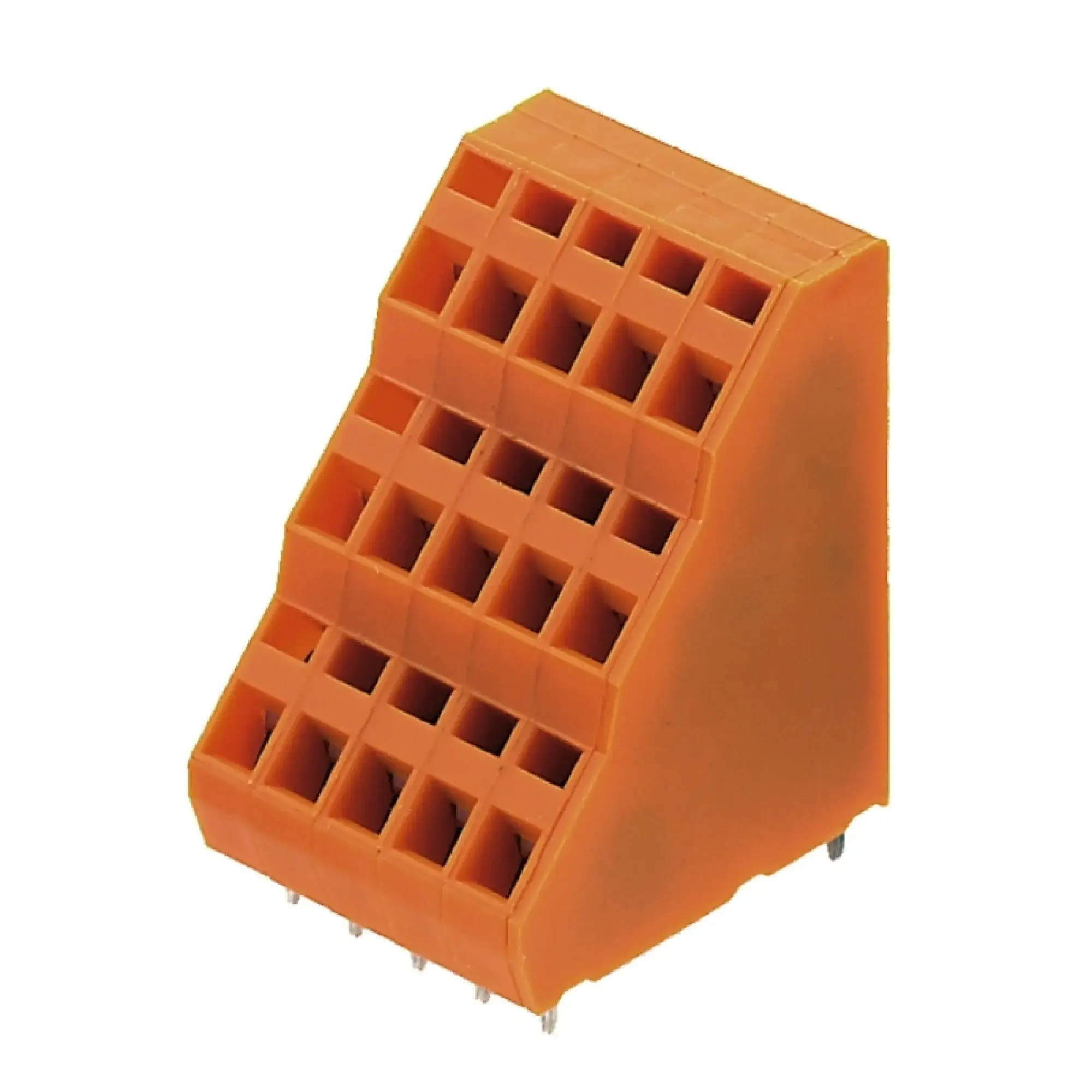 Weidmüller 1758050000 PCB terminal, 320 V, 15 A, Pitch in mm: 5.08, 2.5 mm², Number of poles: 48, Tension-clamp connection, THT solder connection, 135°, Box (img_001)