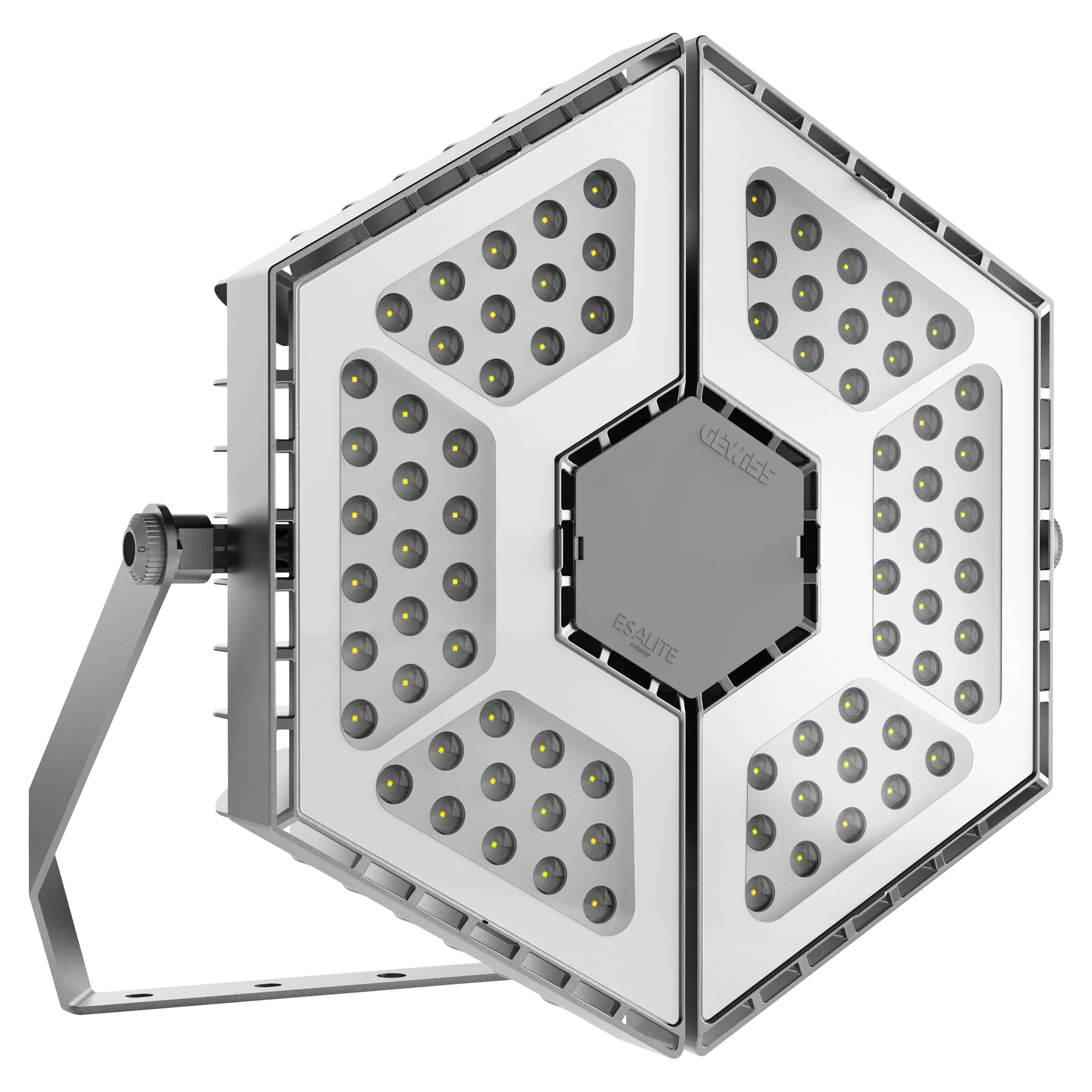 GEWISS GWS6454GD30K ESALITE FL - 24K - 90° OPTIC - DALI - 3000 K (CRI 80) - IP66 - CLASS I - RAL 9006 GREY (img_001)